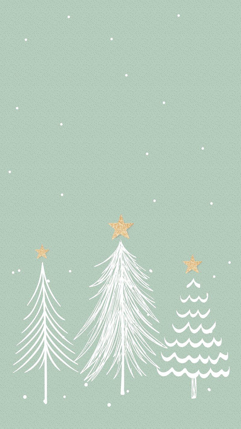 Cream Christmas phone wallpaper