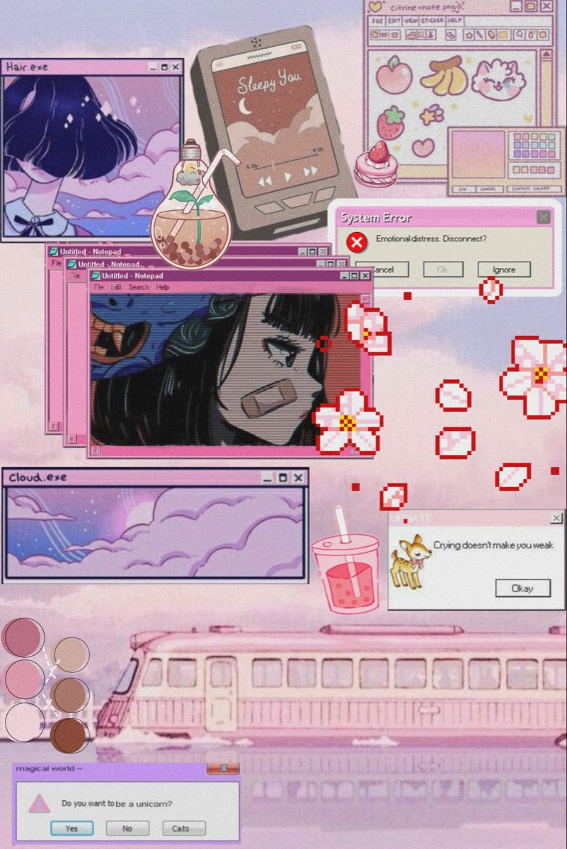 Anime X Kawaii Aesthetic Computer