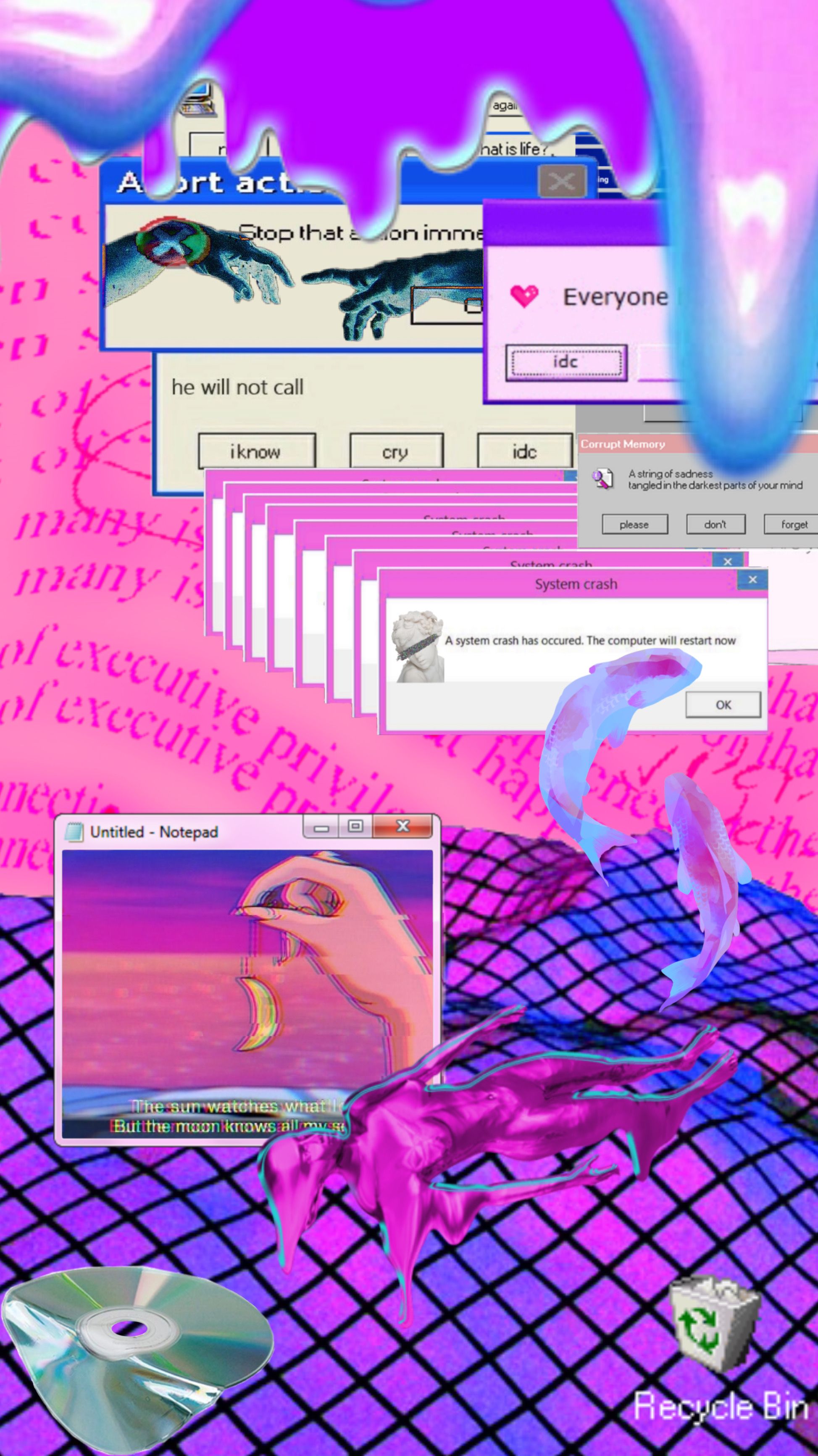 Vaporwave aesthetic wallpaper