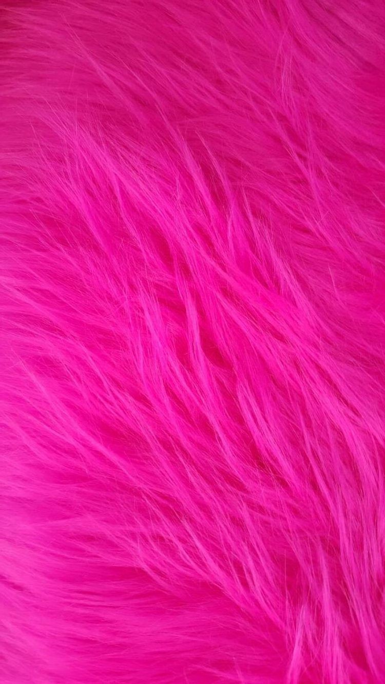 A close up of some pink fur - Hot pink