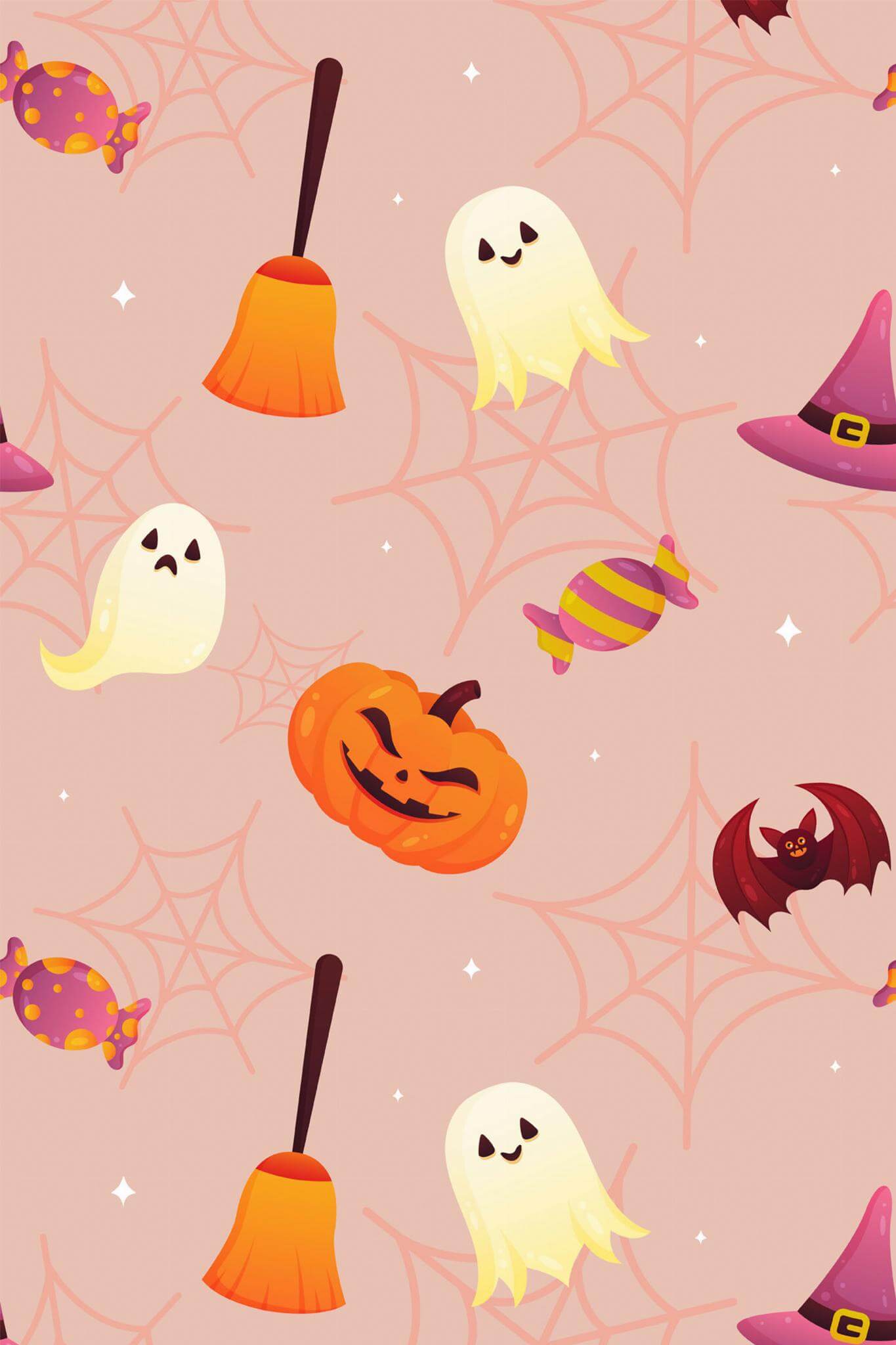 Cute Halloween Peel and Stick Wallpaper