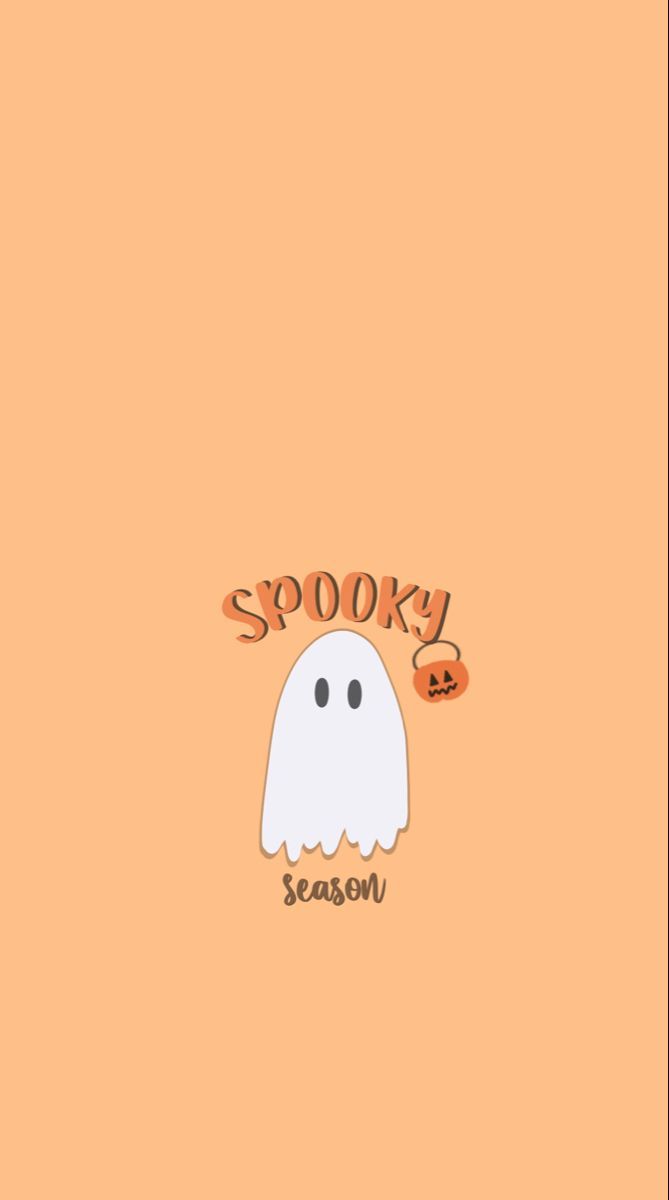 Cute Ghost Halloween Background