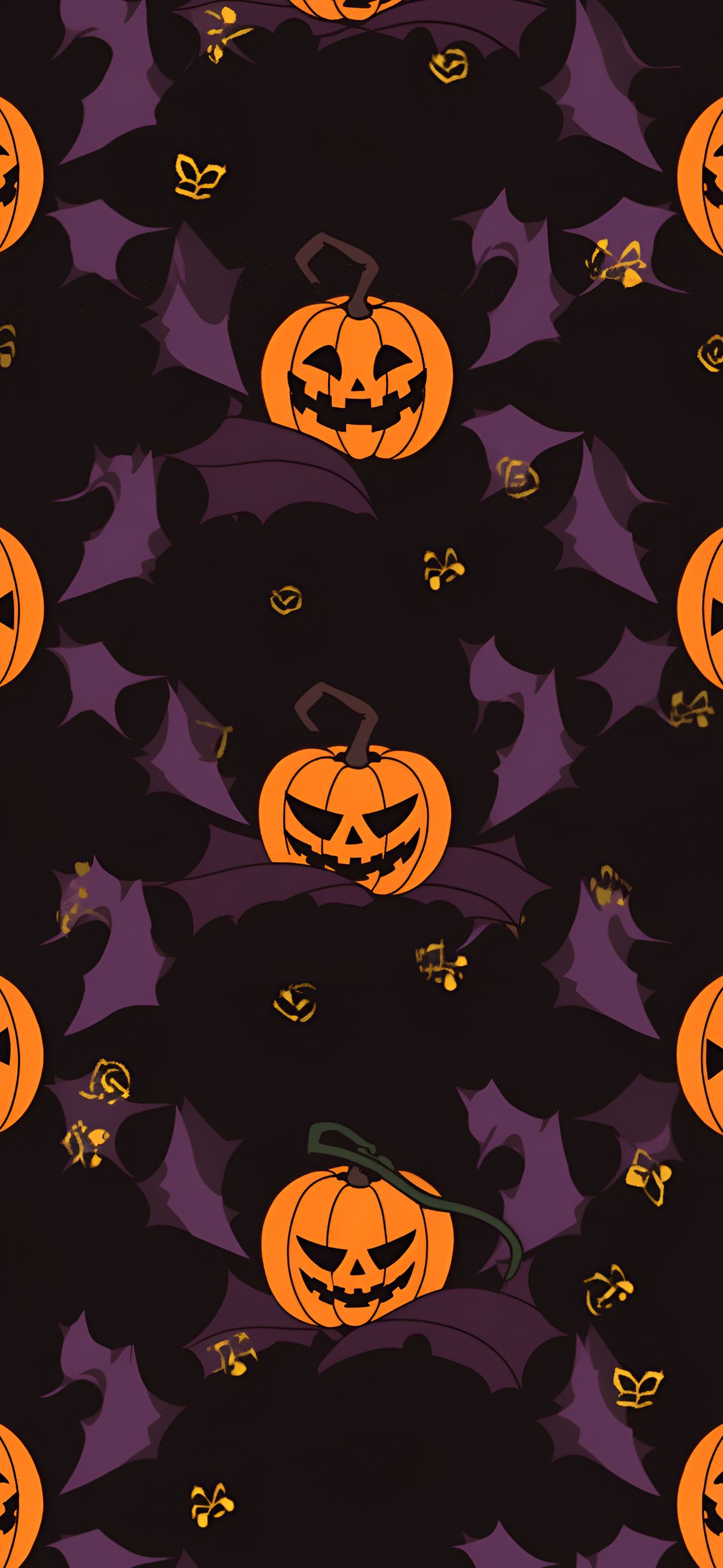 Halloween Pumpkin Pattern Wallpaper