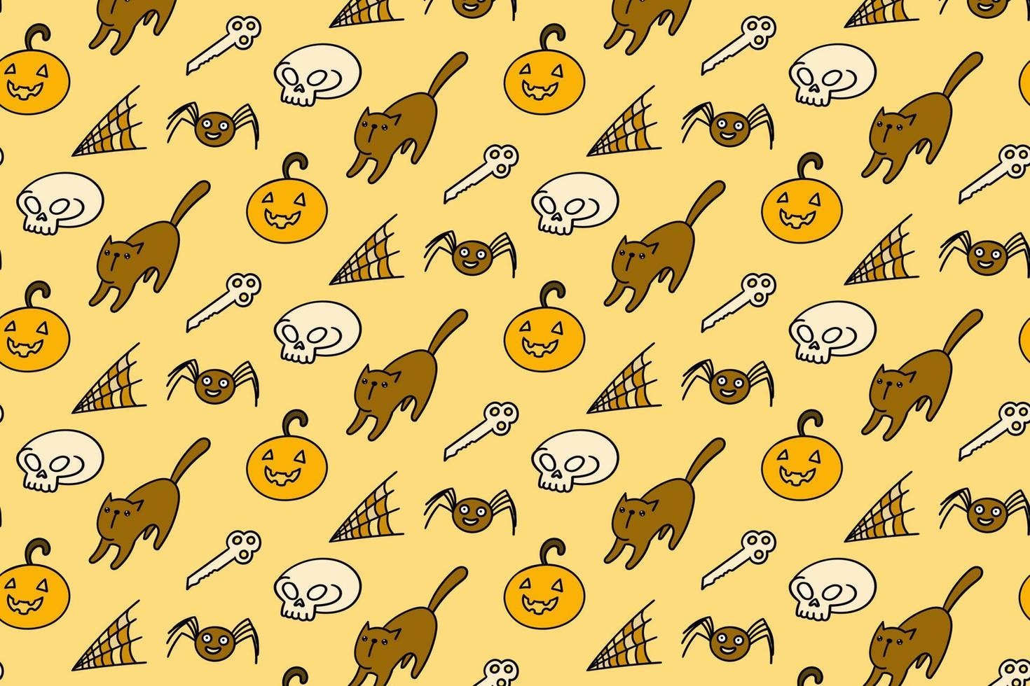 Cute halloween seamless pattern