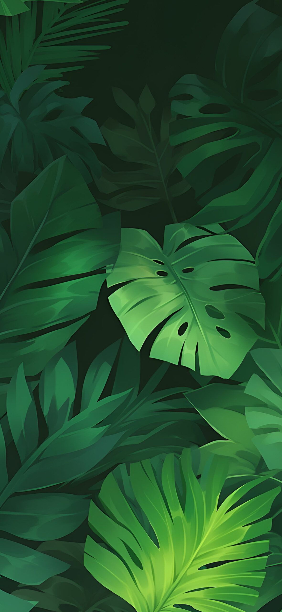 Lush Green Plant Aesthetic Wallpaper