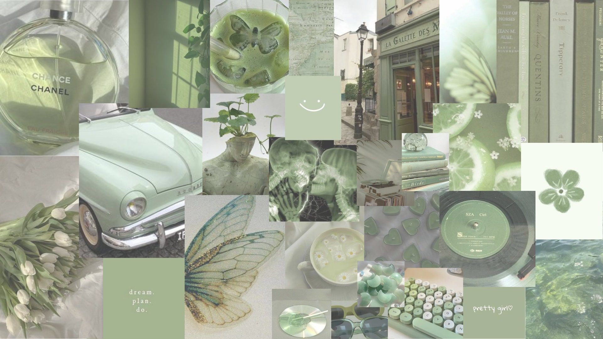 Aesthetic Cute Pastel Green