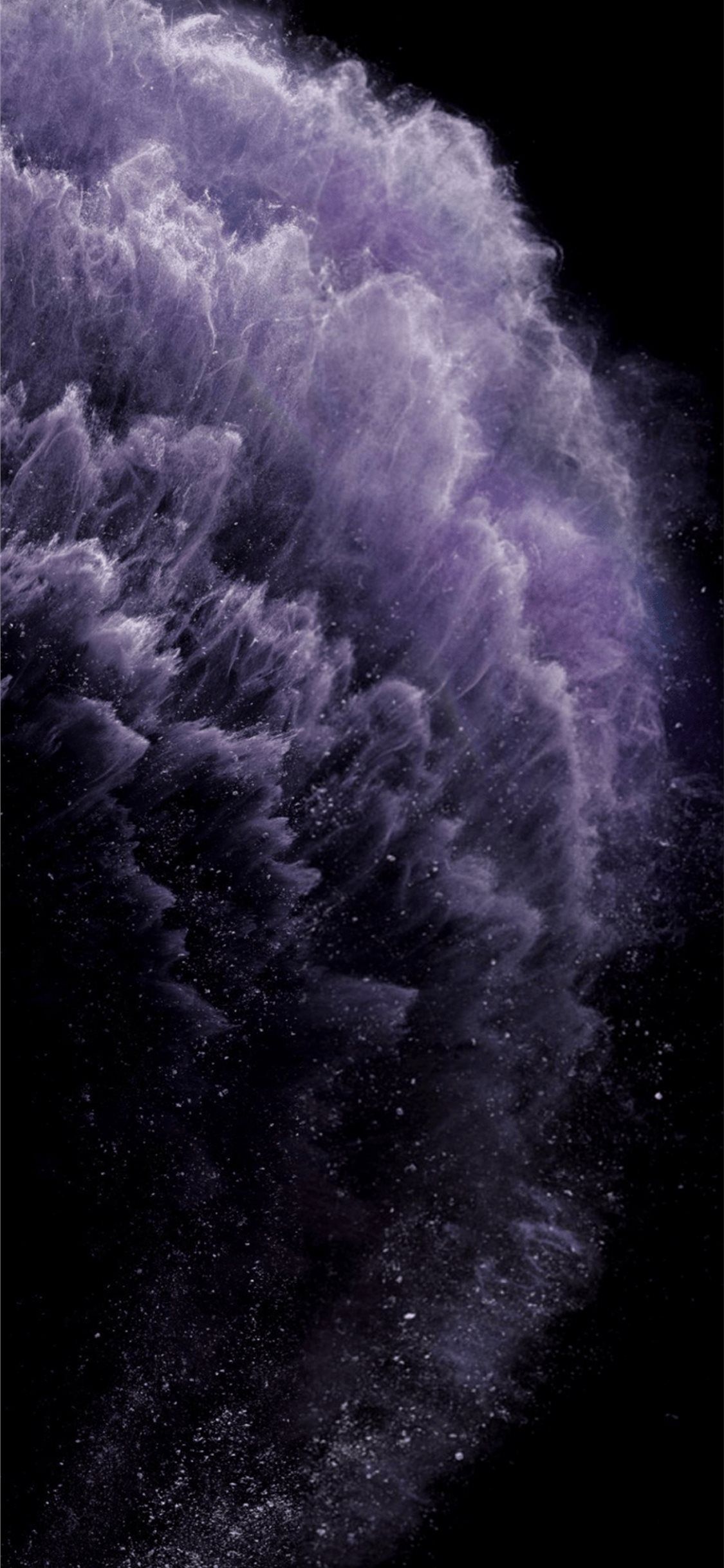 A purple wave is shown in the dark - Lavender
