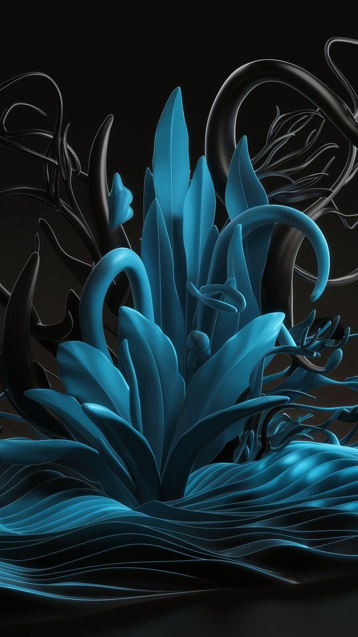 Black Aesthetic Mobile Wallpaper Design