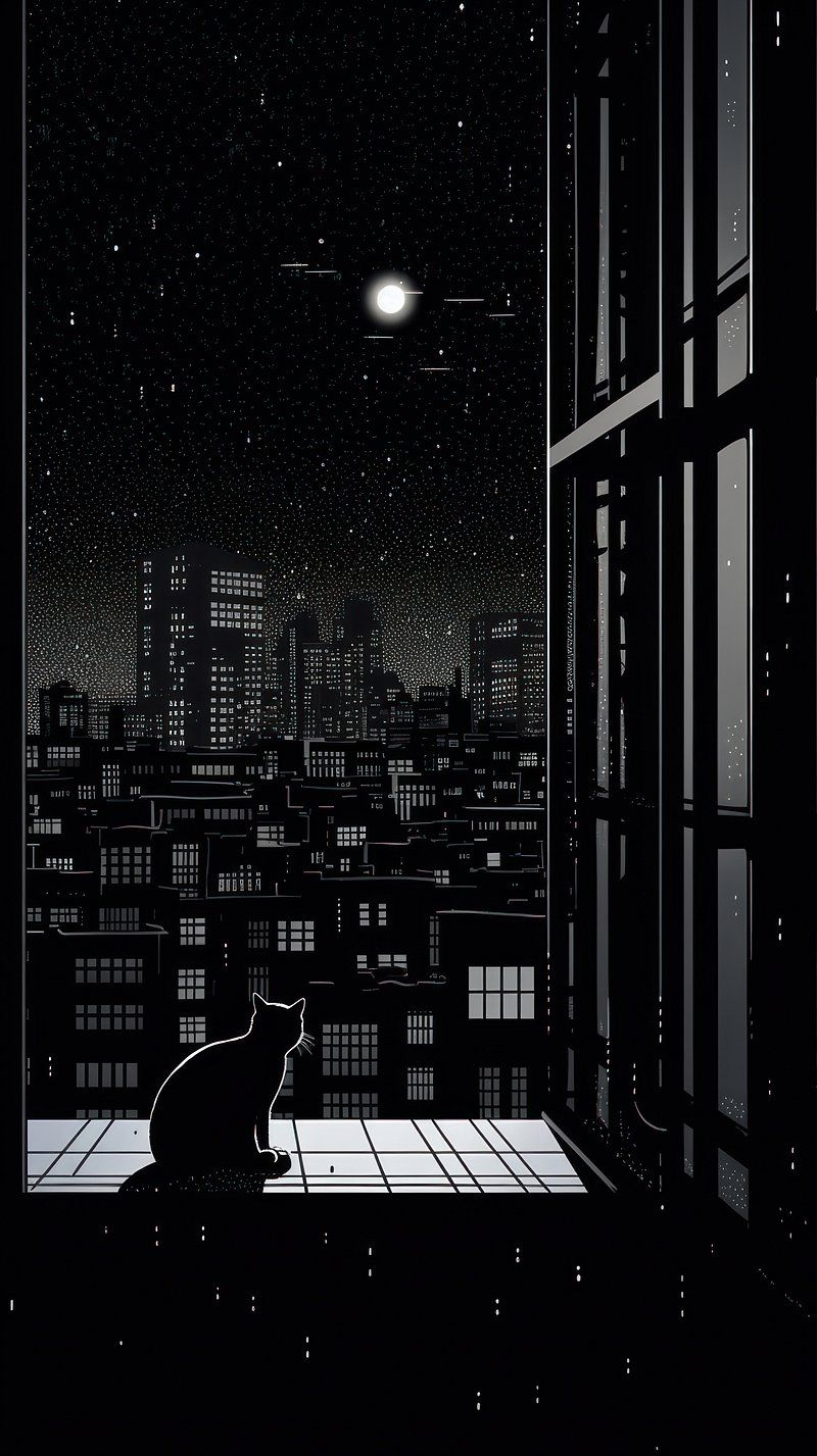 iPhone Wallpaper Black Cat Image