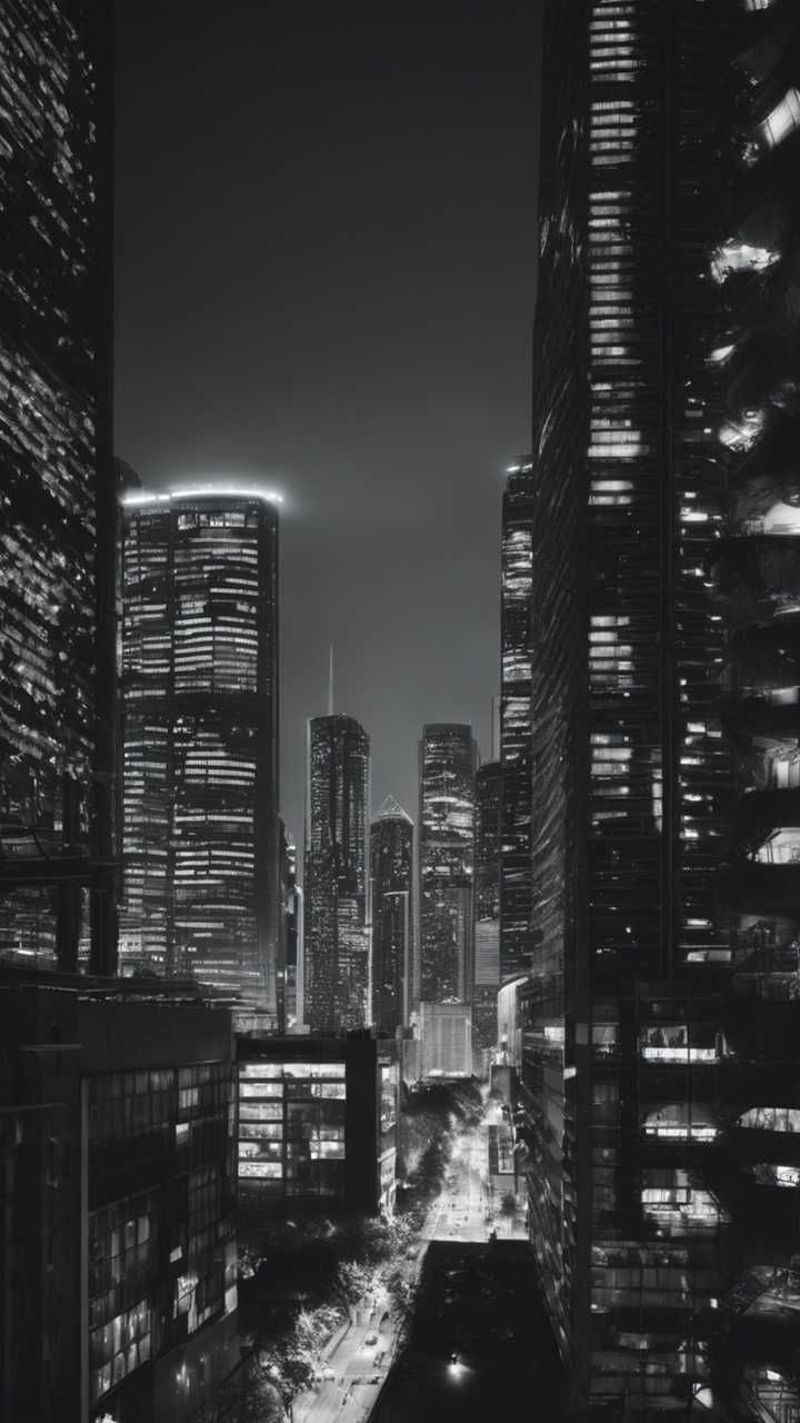 Black, cityscape