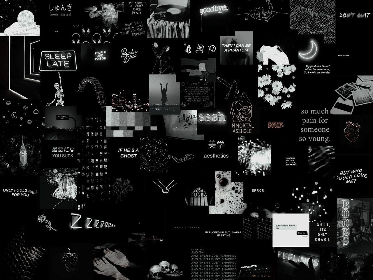 Black Aesthetic Laptop Wallpaper