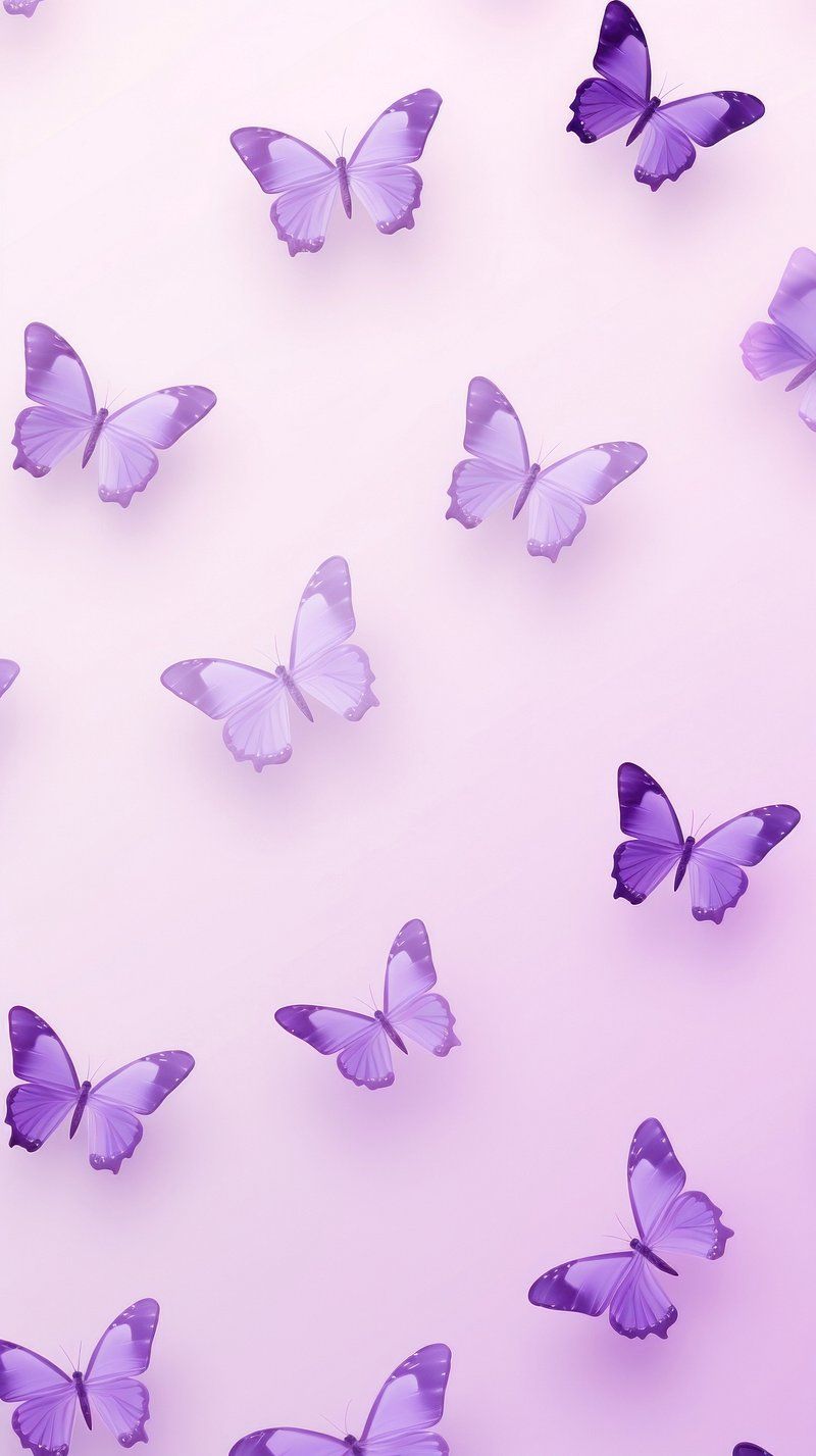 Purple, butterfly, pastel purple