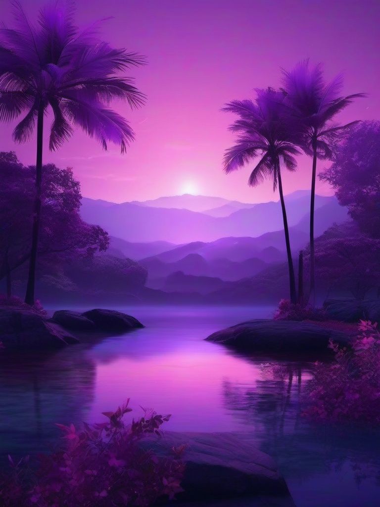 Purple Sky Wallpaper Soft Purple Hues