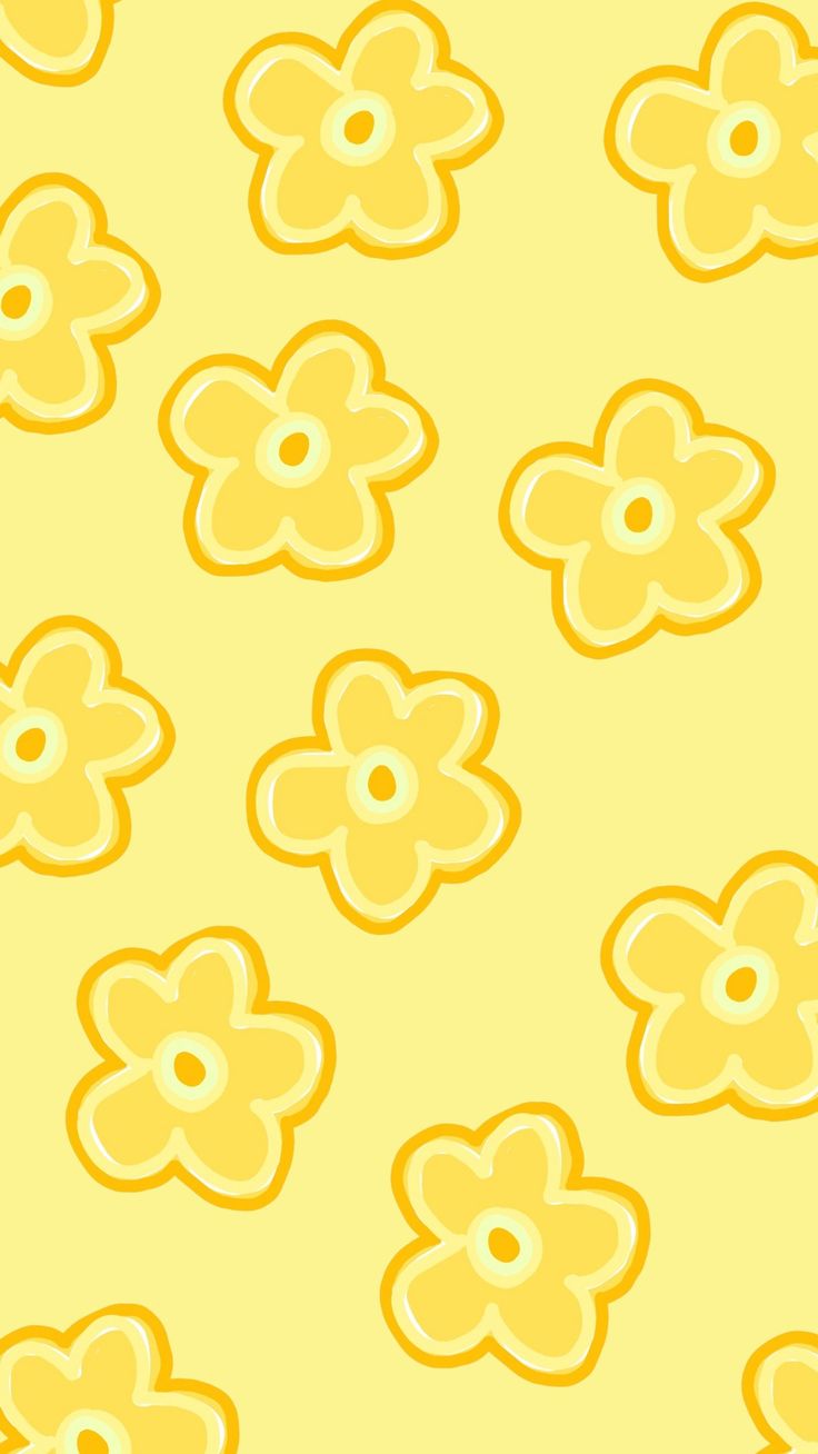 Yellow cute aesthetic iphone wallpaper