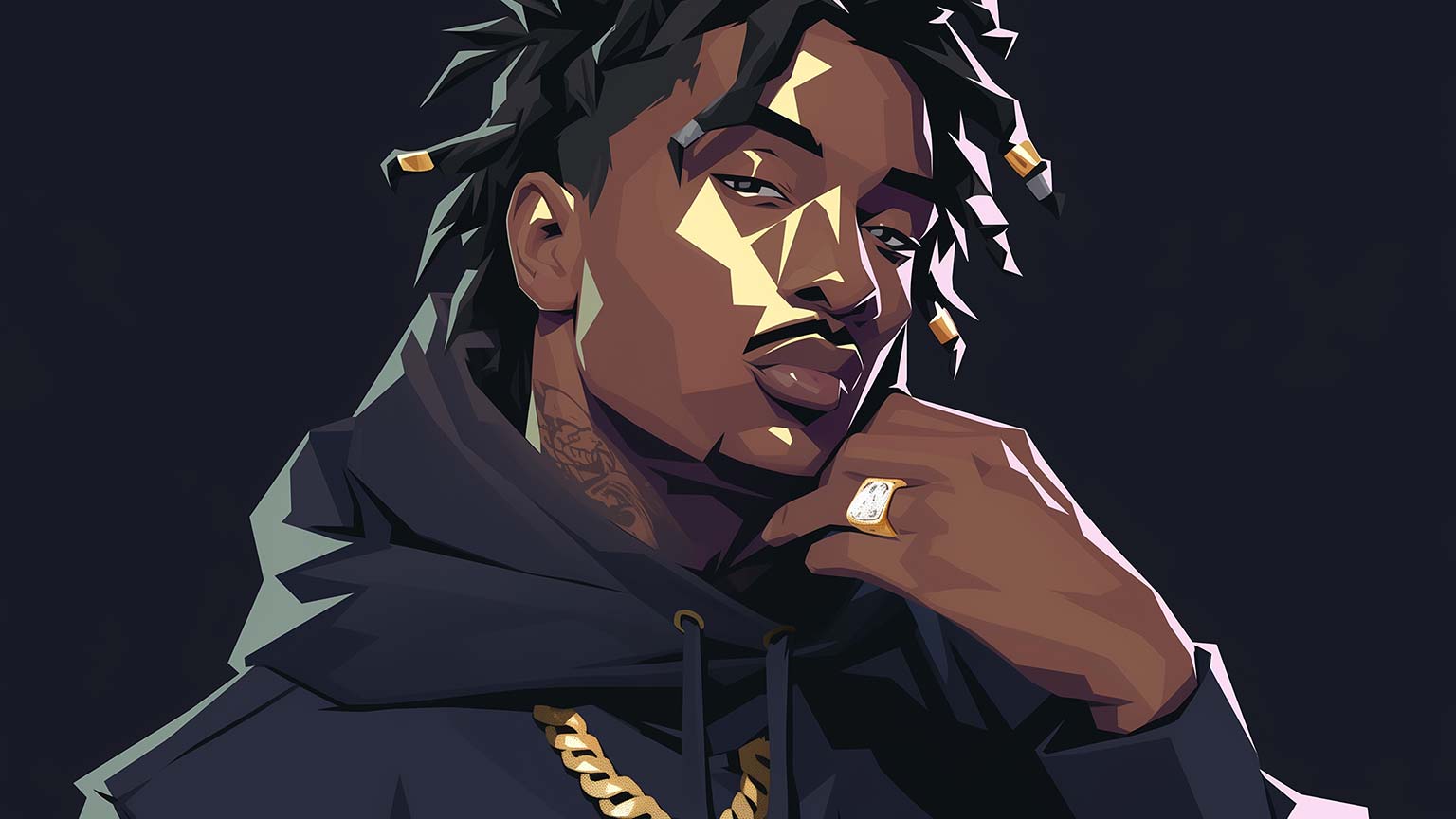 Playboi Carti Dark Vibes Desktop