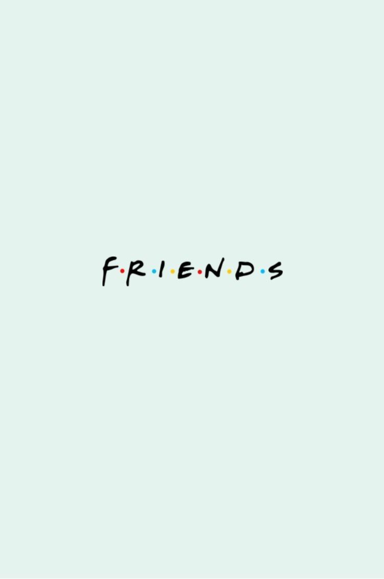 The word friends is written in a green background - Cute iPhone