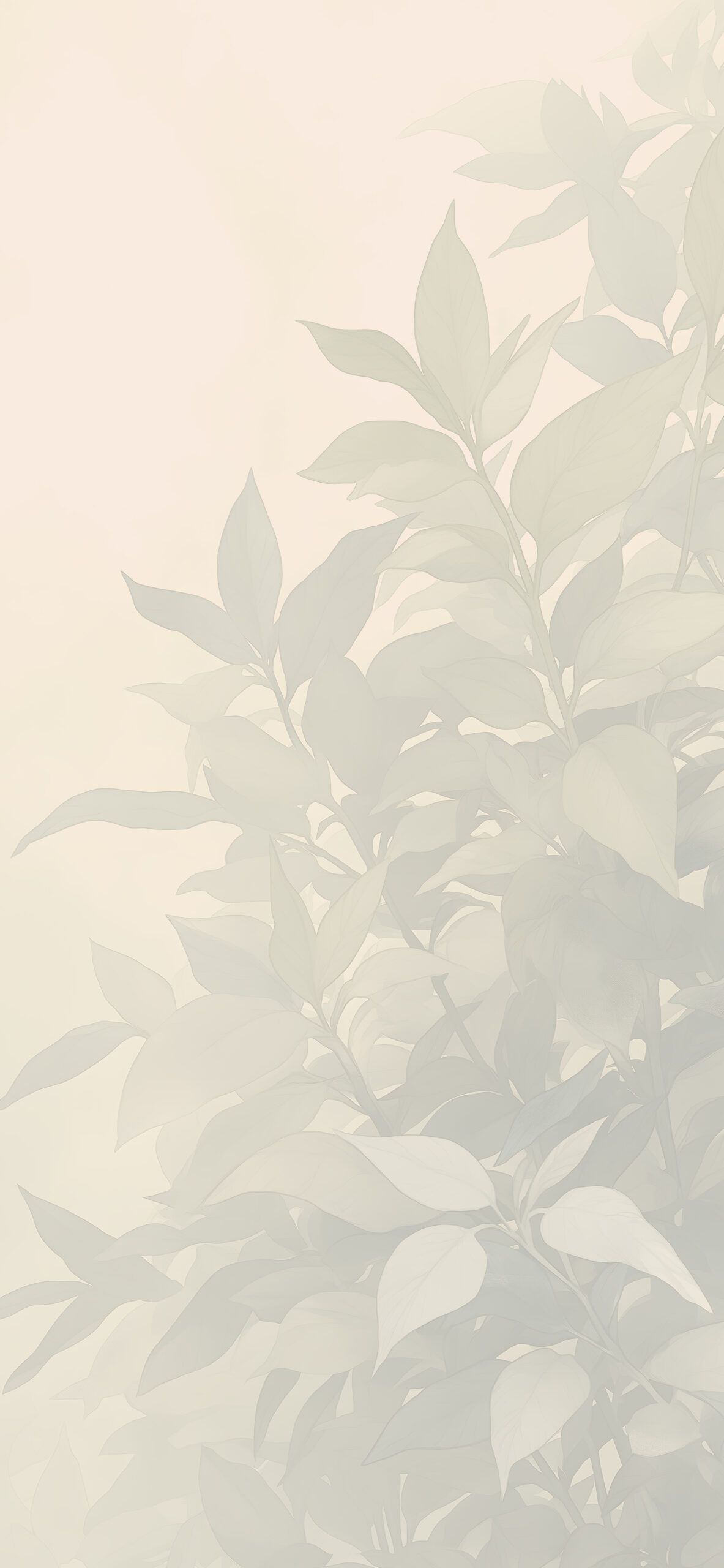 Subtle Plant Aesthetic Wallpaper