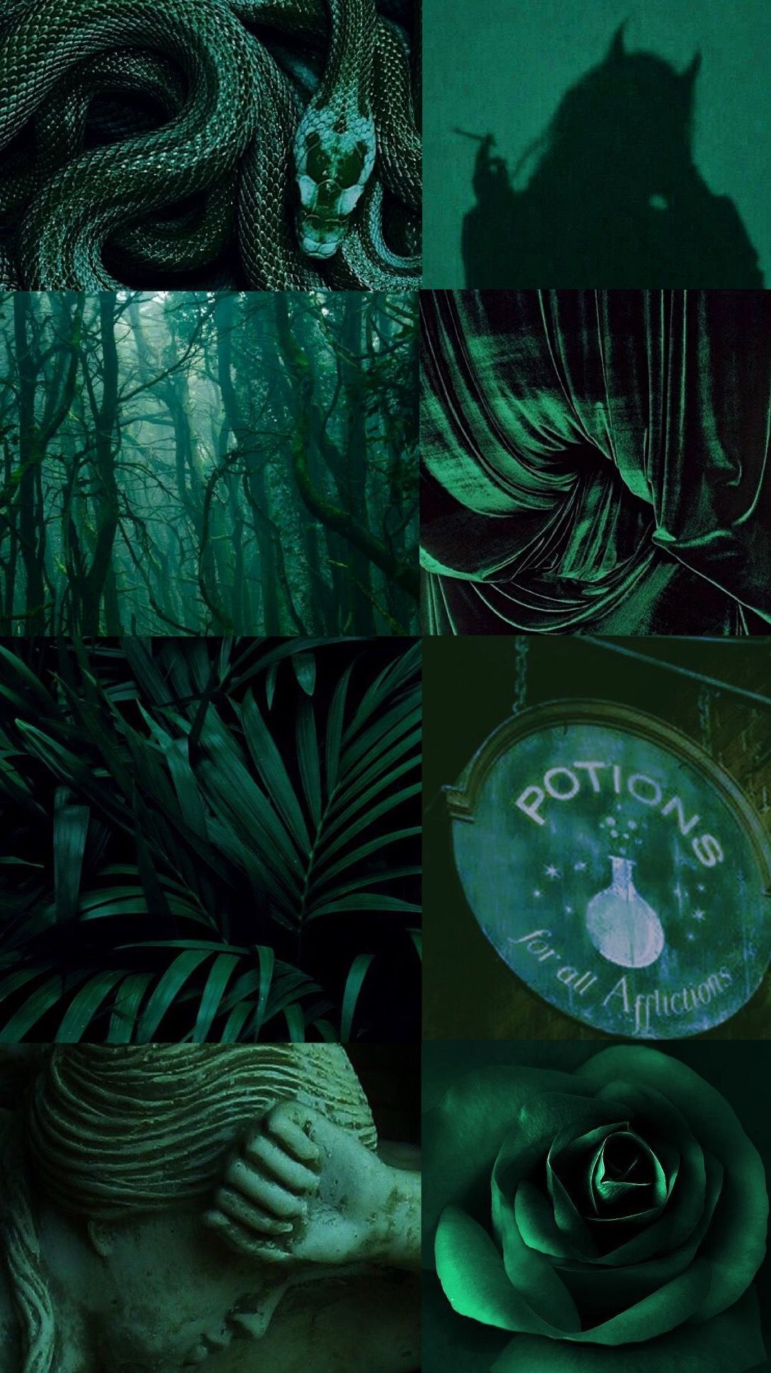 Aesthetic for the green forest of Rhyacia - Turquoise, dark green, Scorpio, green, cyan, lime green, neon green