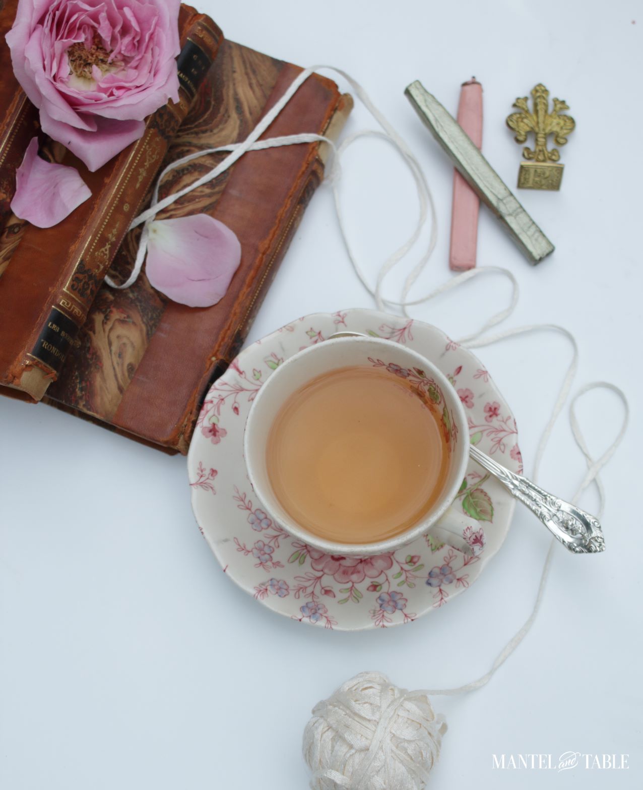 Experimenting With A Teacup Flat Lay