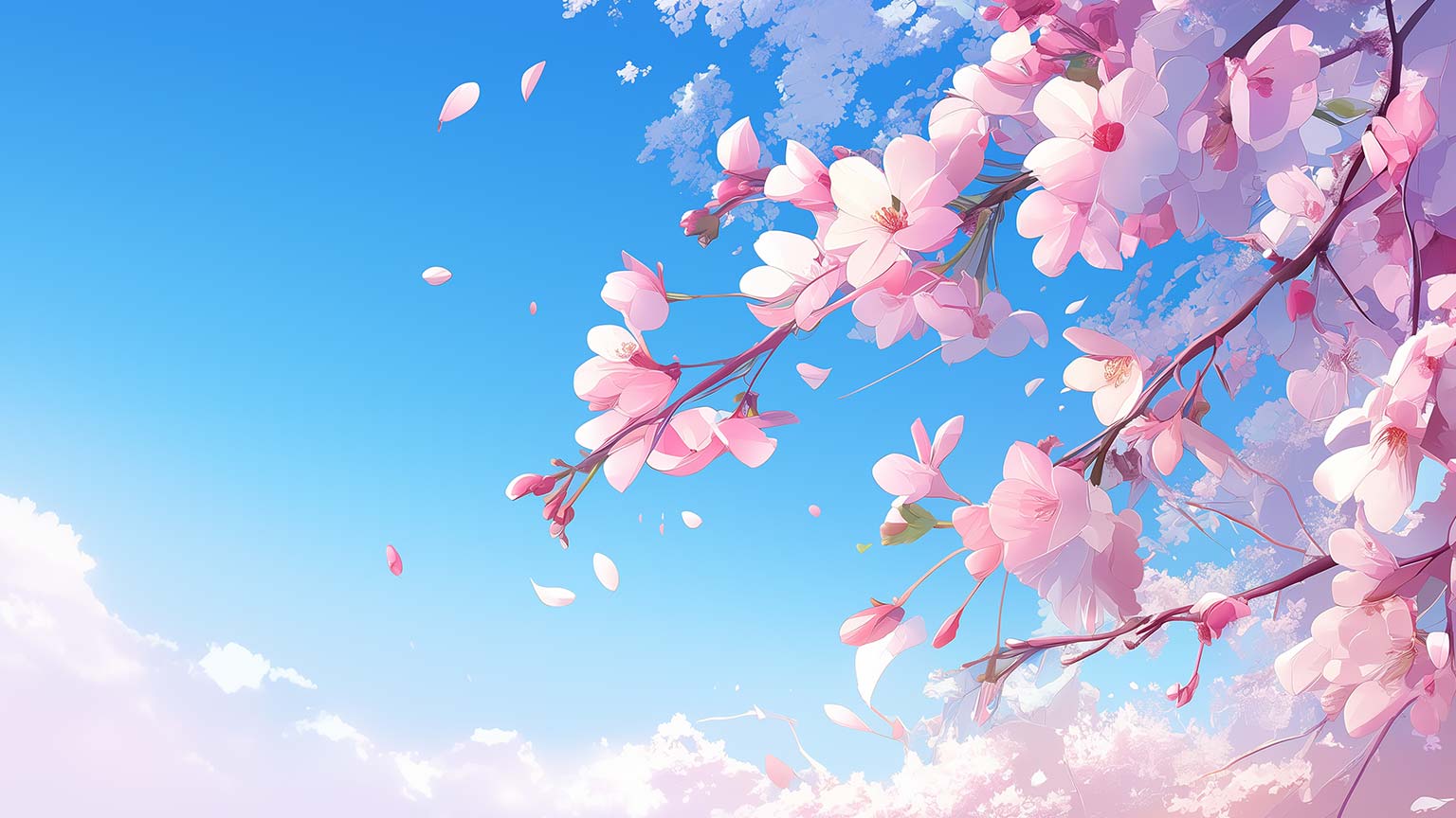 Spring Pink Blossom Desktop Wallpaper