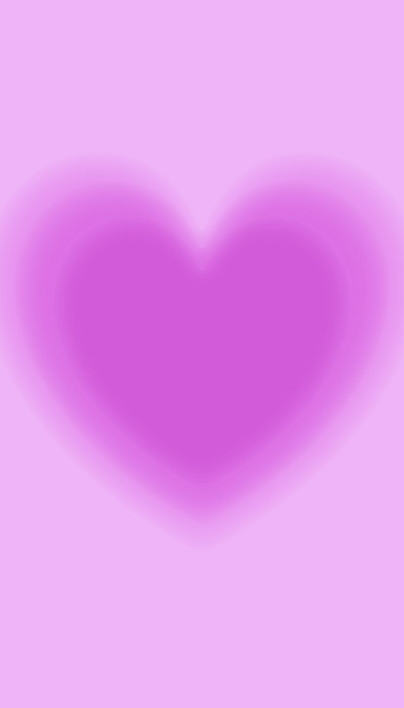 Pink heart illustration iPhone