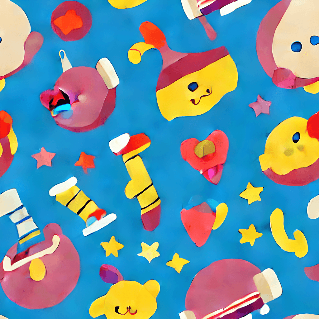 Toys for Children Pattern Illustration