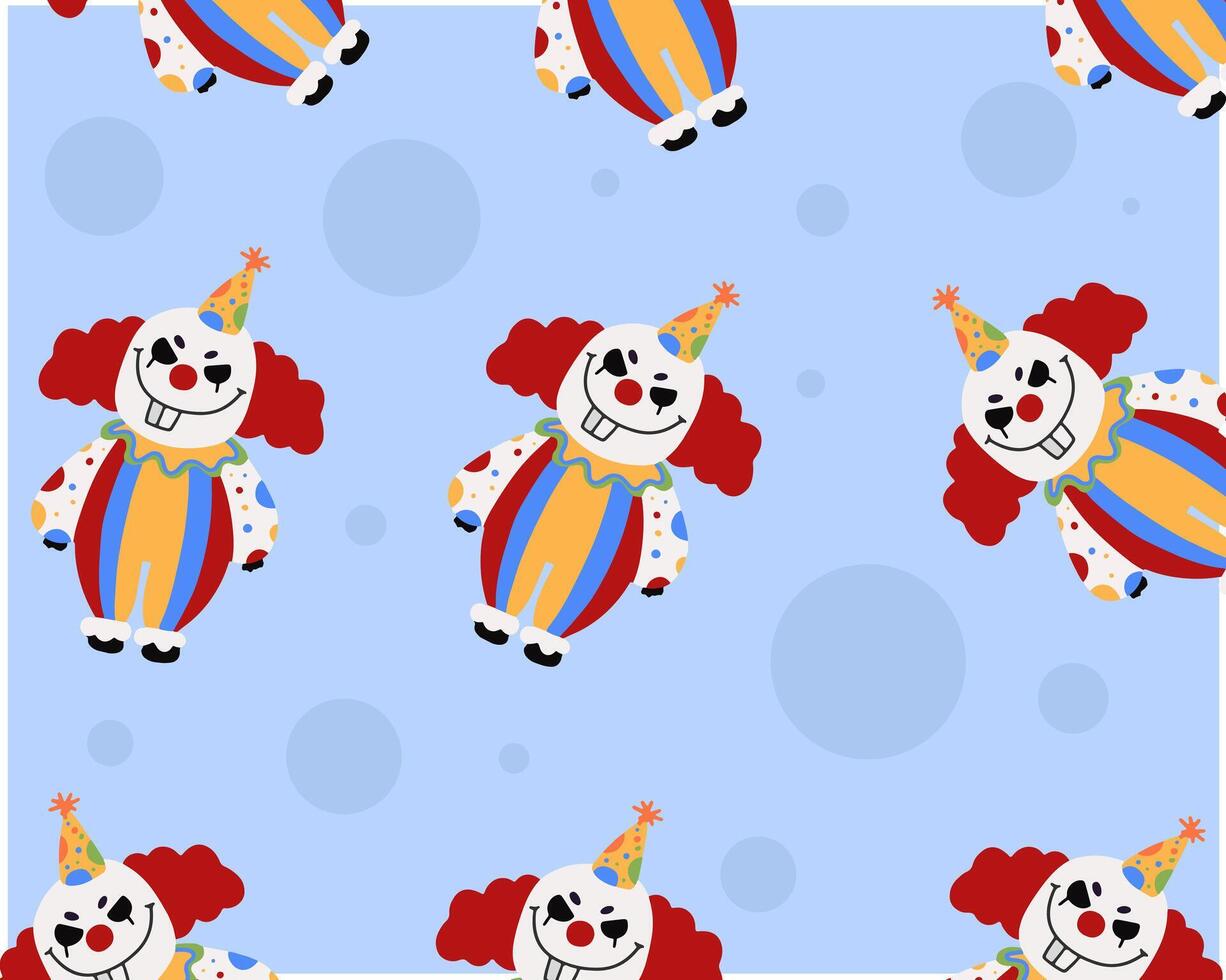 clown running on mountain vector