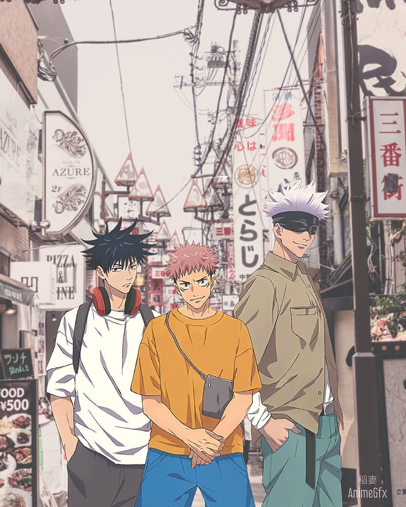 The Gang, aesthetic, anime, animeart