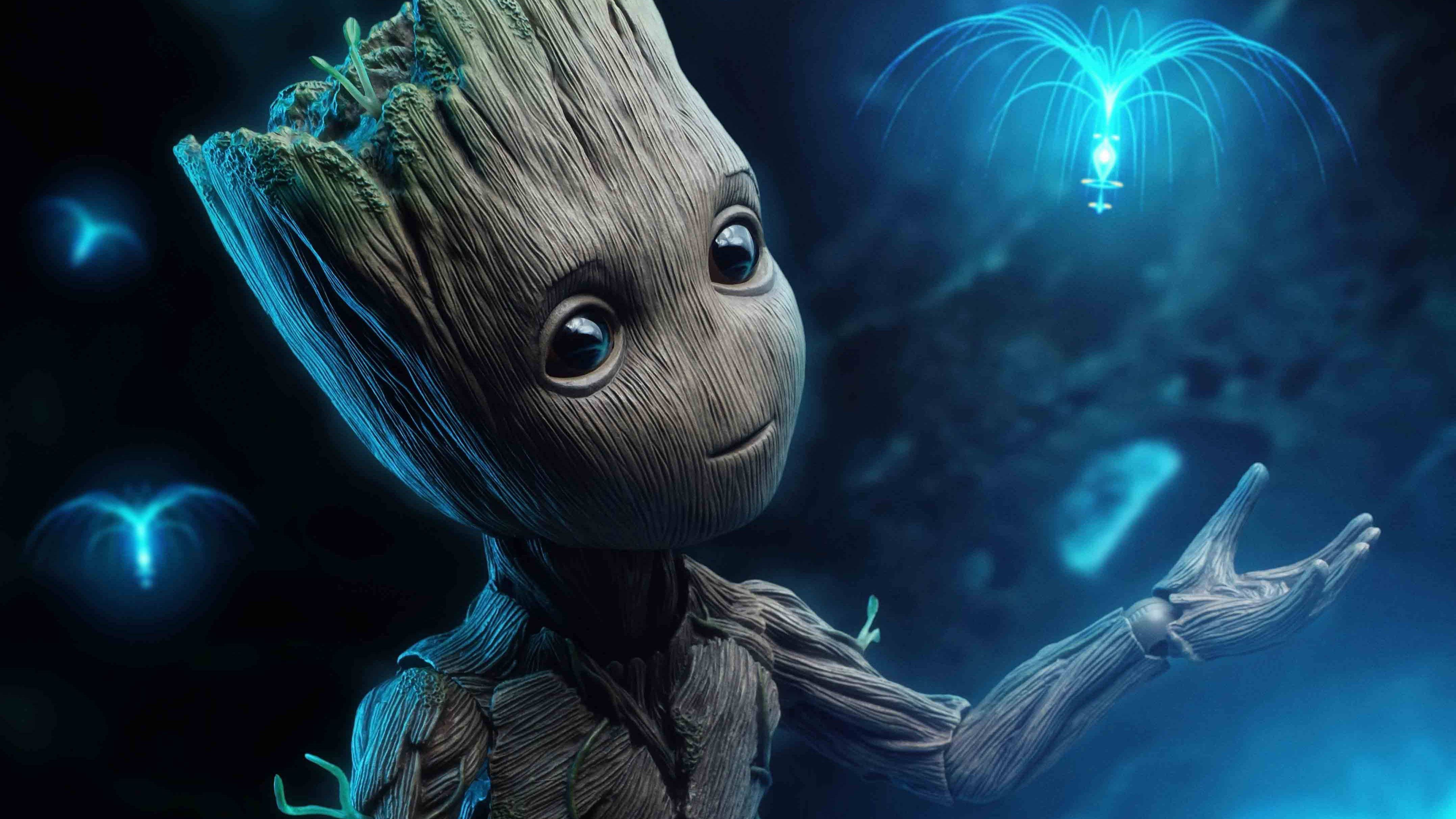 Galaxy Groot Tablet Wallpaper