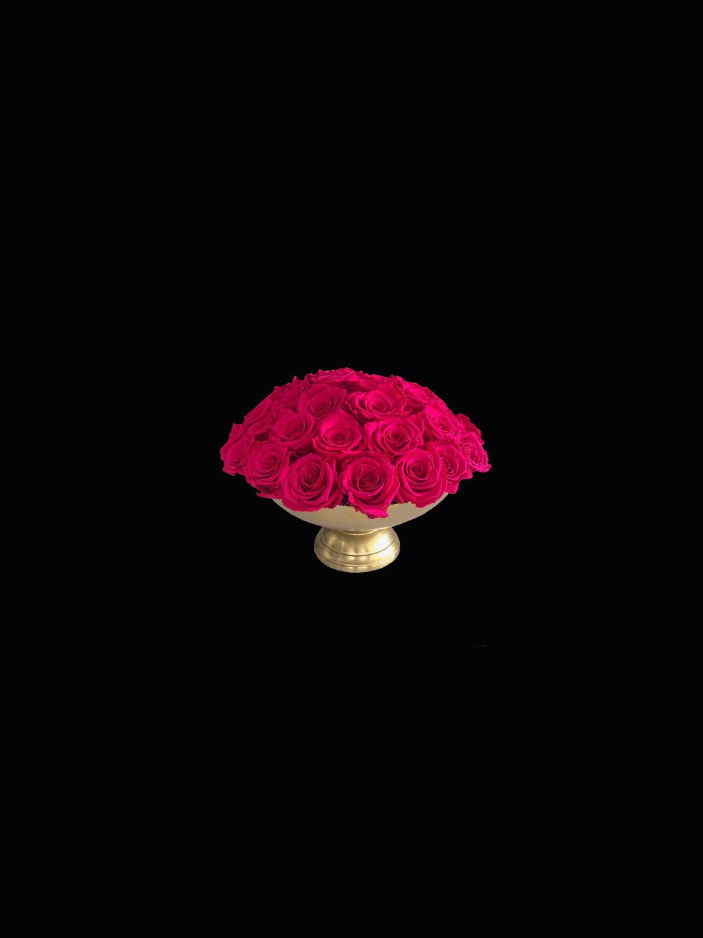 A vase of red roses sitting on top - Black rose