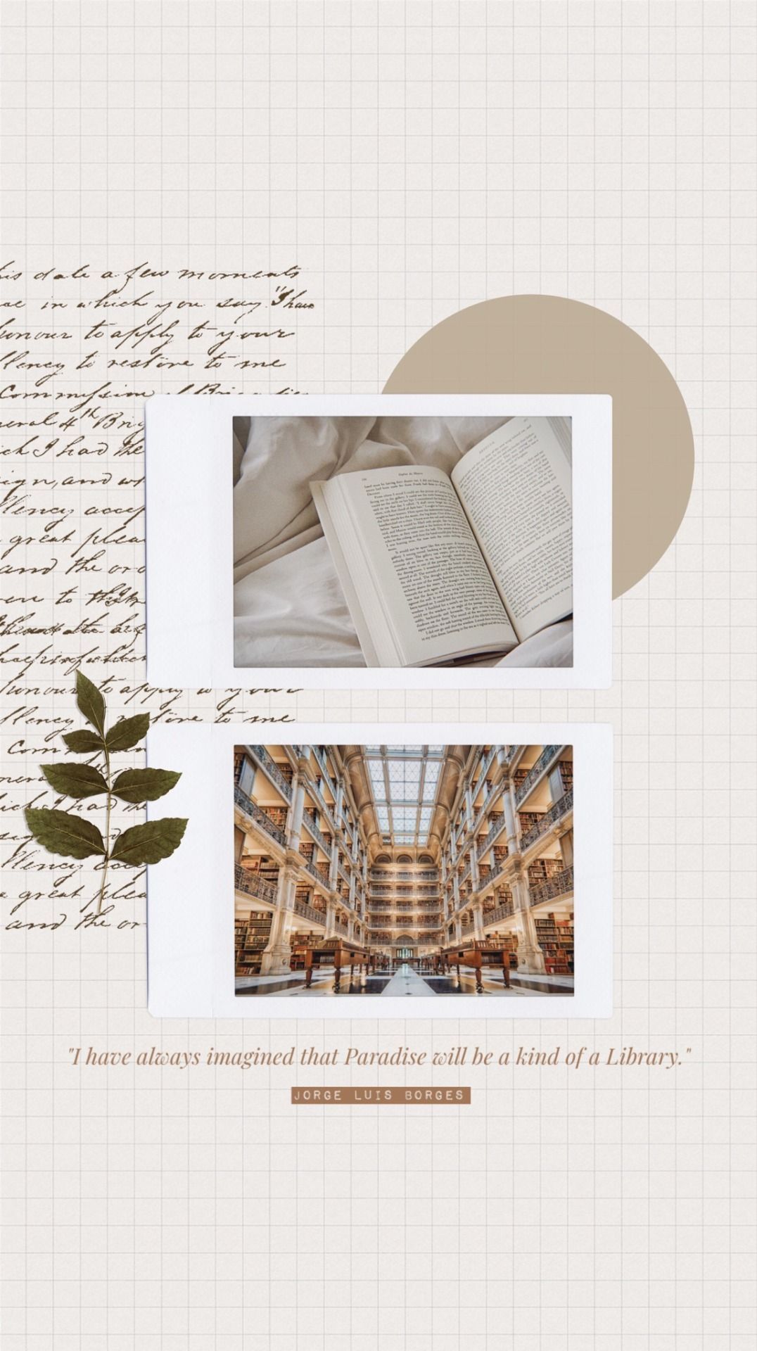 A collage of two pictures with writing on them - Books, library