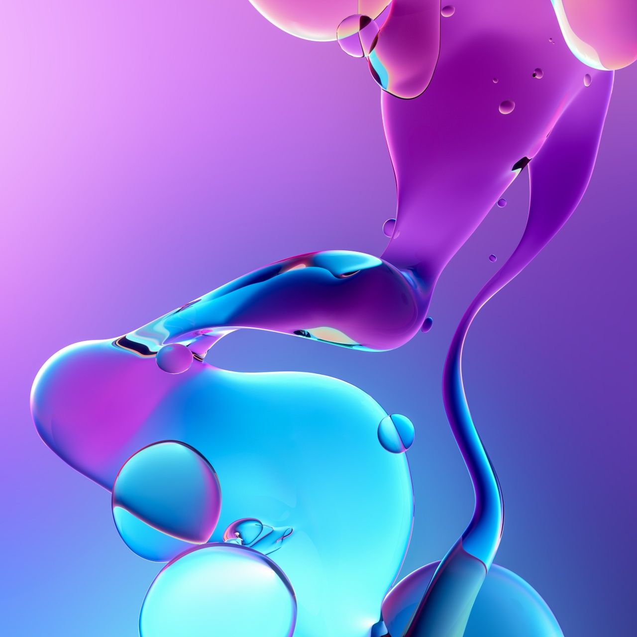 Fluidic Wallpaper 4K, Aesthetic, Glossy