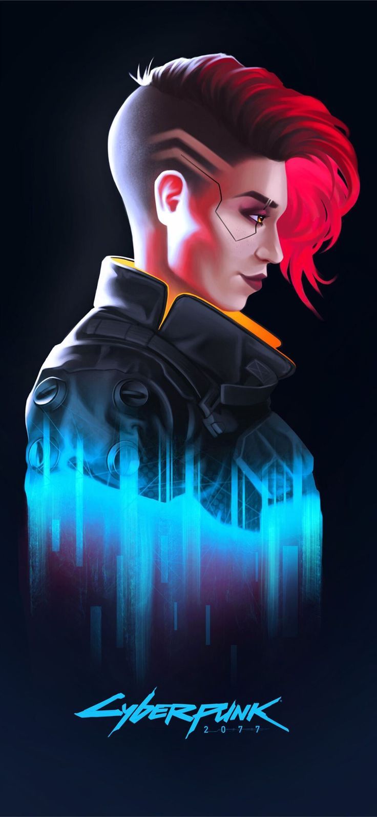 v in cyberpunk 2077 iPhone X Wallpaper