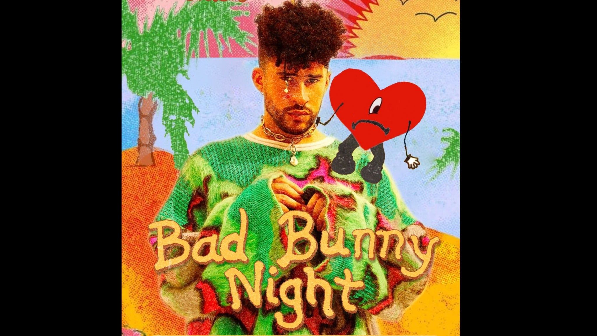 A poster for bad bunny night - Bad Bunny