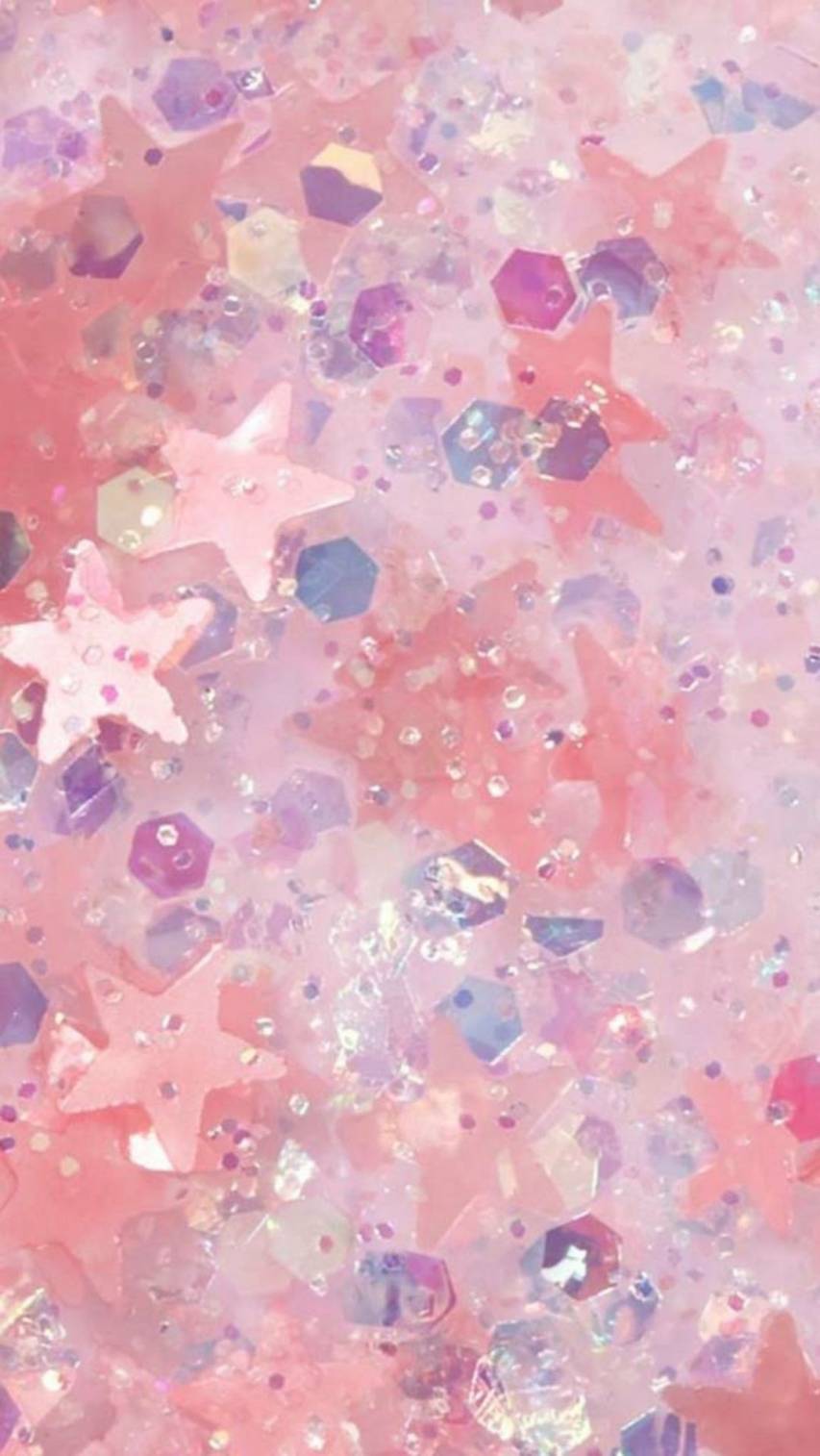 A pink and purple glittery background - Cute pink