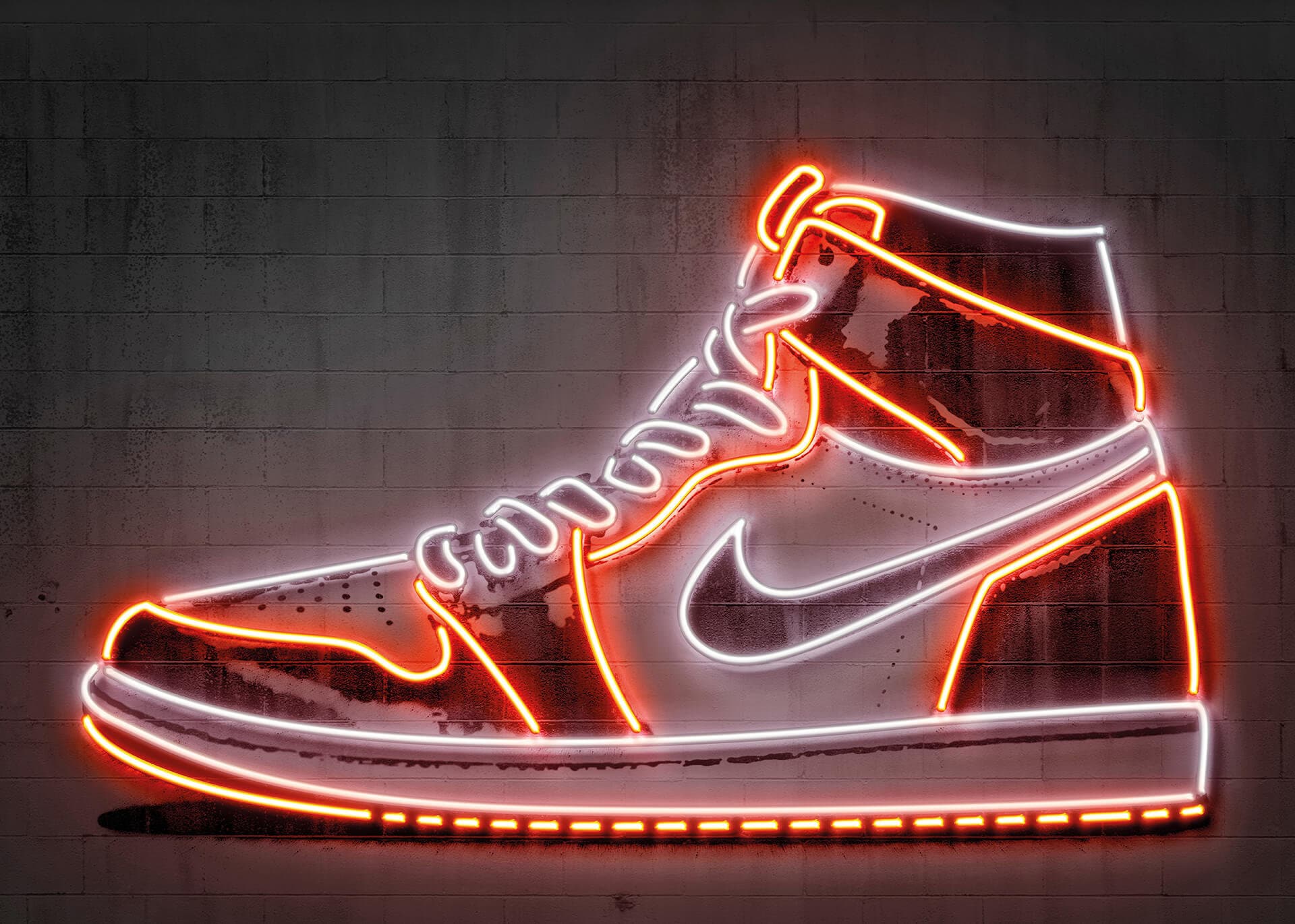 Sneaker Wallpaper Nike Jordan 1 LED