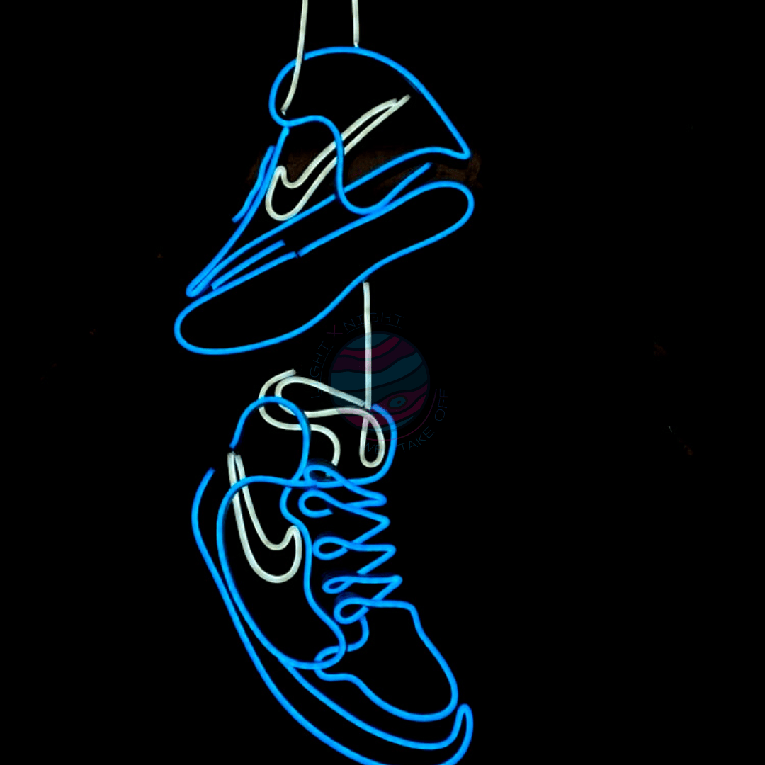 Air Jordan Hanging Sneakers Neon Sign