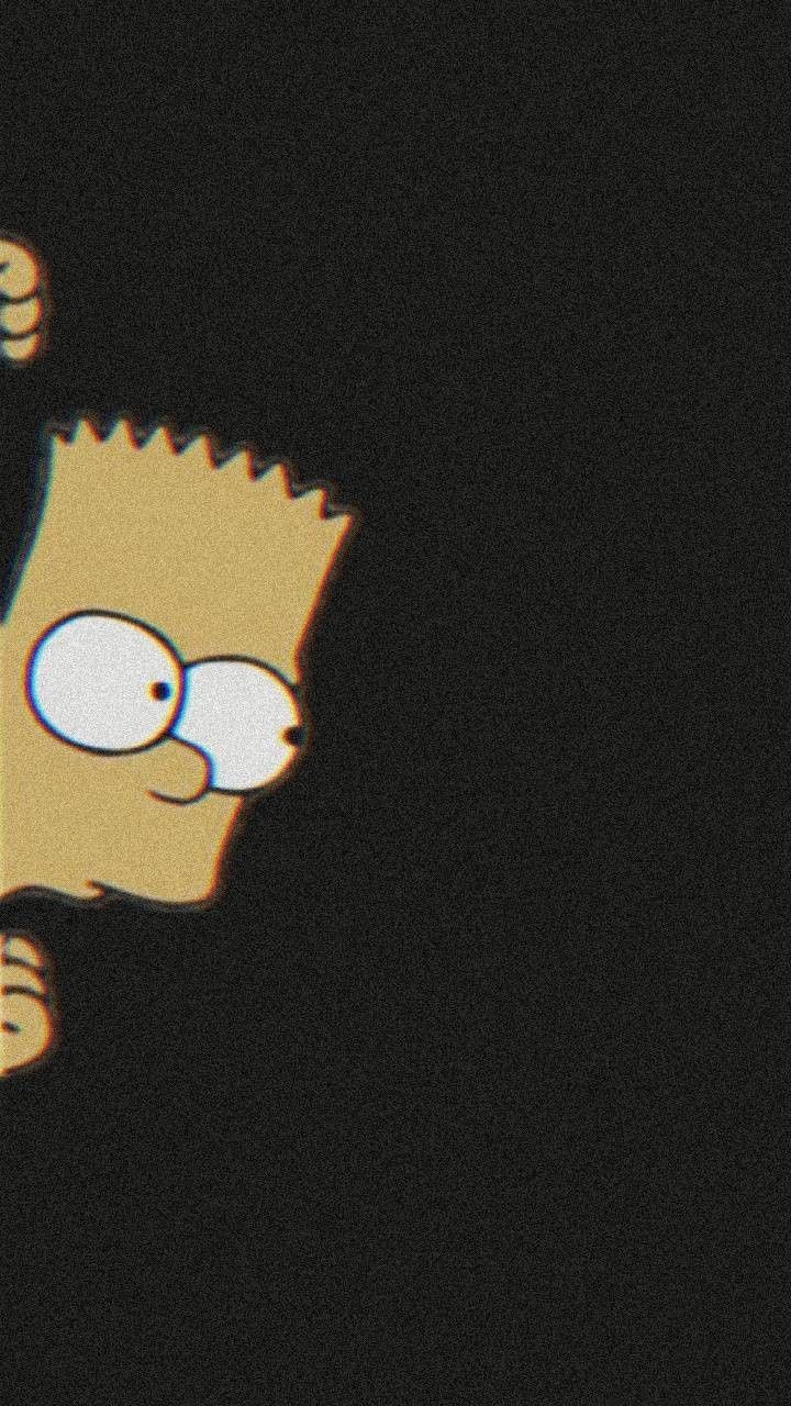 Aesthetic, simple, Bart Simpson background