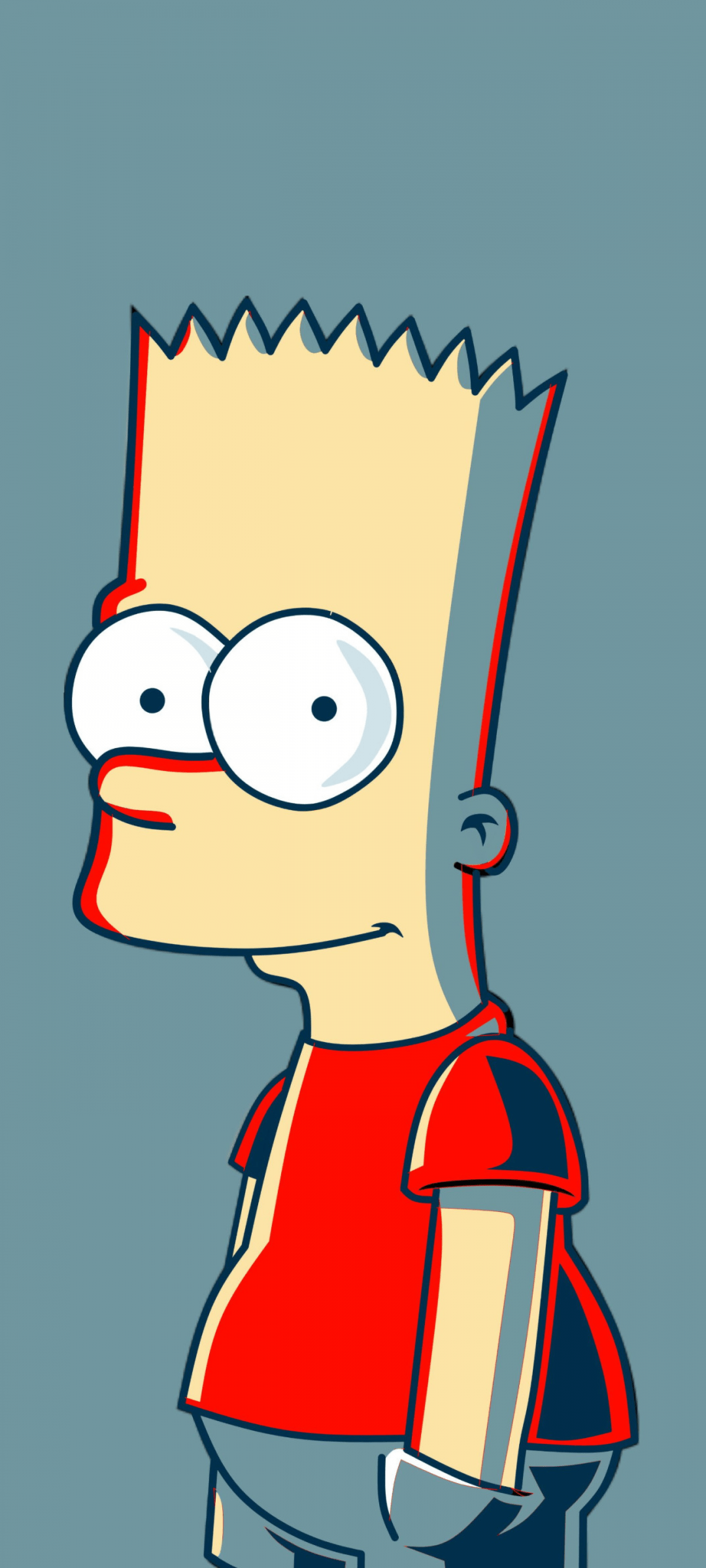 Bart Simpson Wallpaper 4K, Minimalist