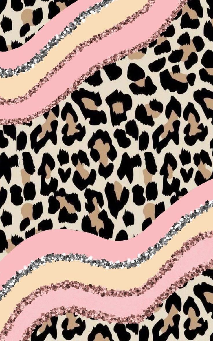 Leopard print with pink and beige