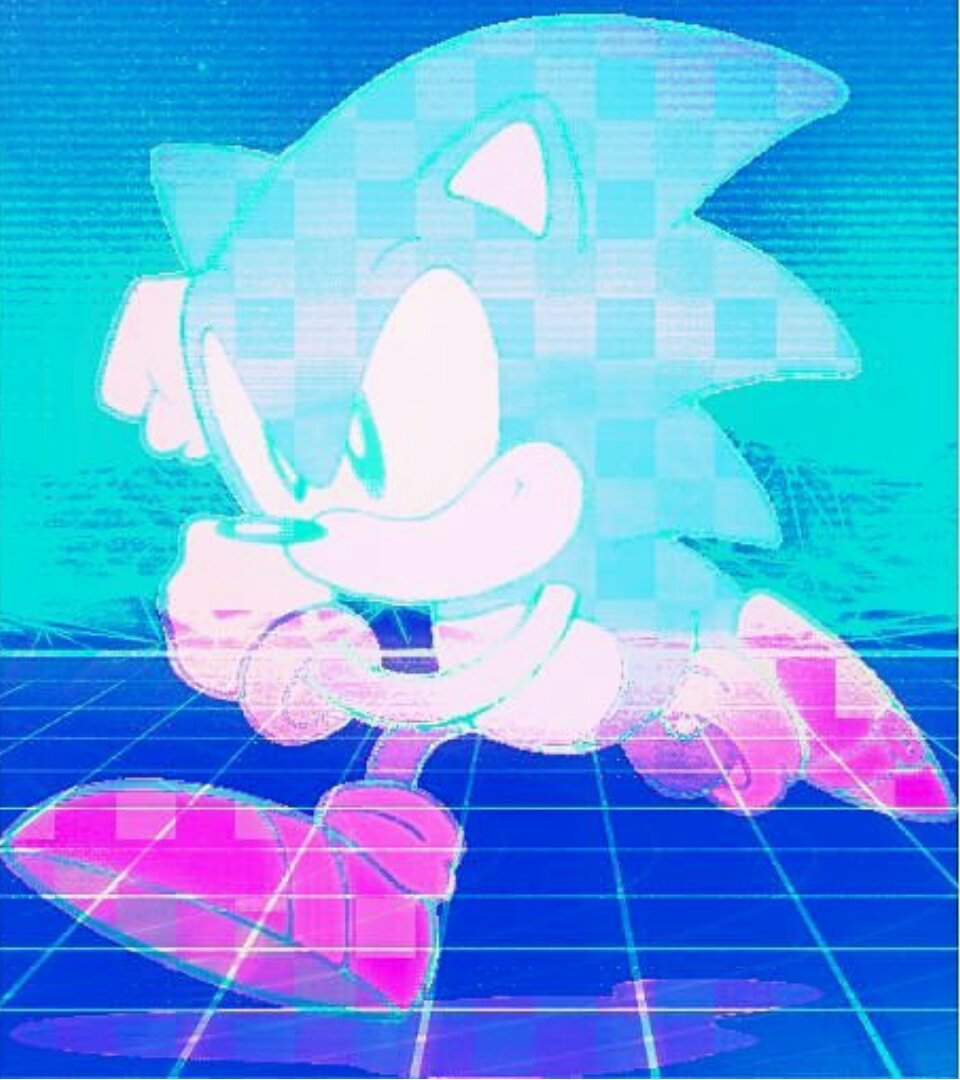 Another sonic vaporwave edit