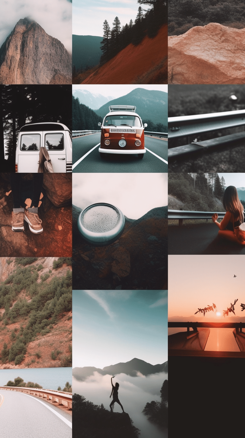 Road Trip Aesthetic Collage