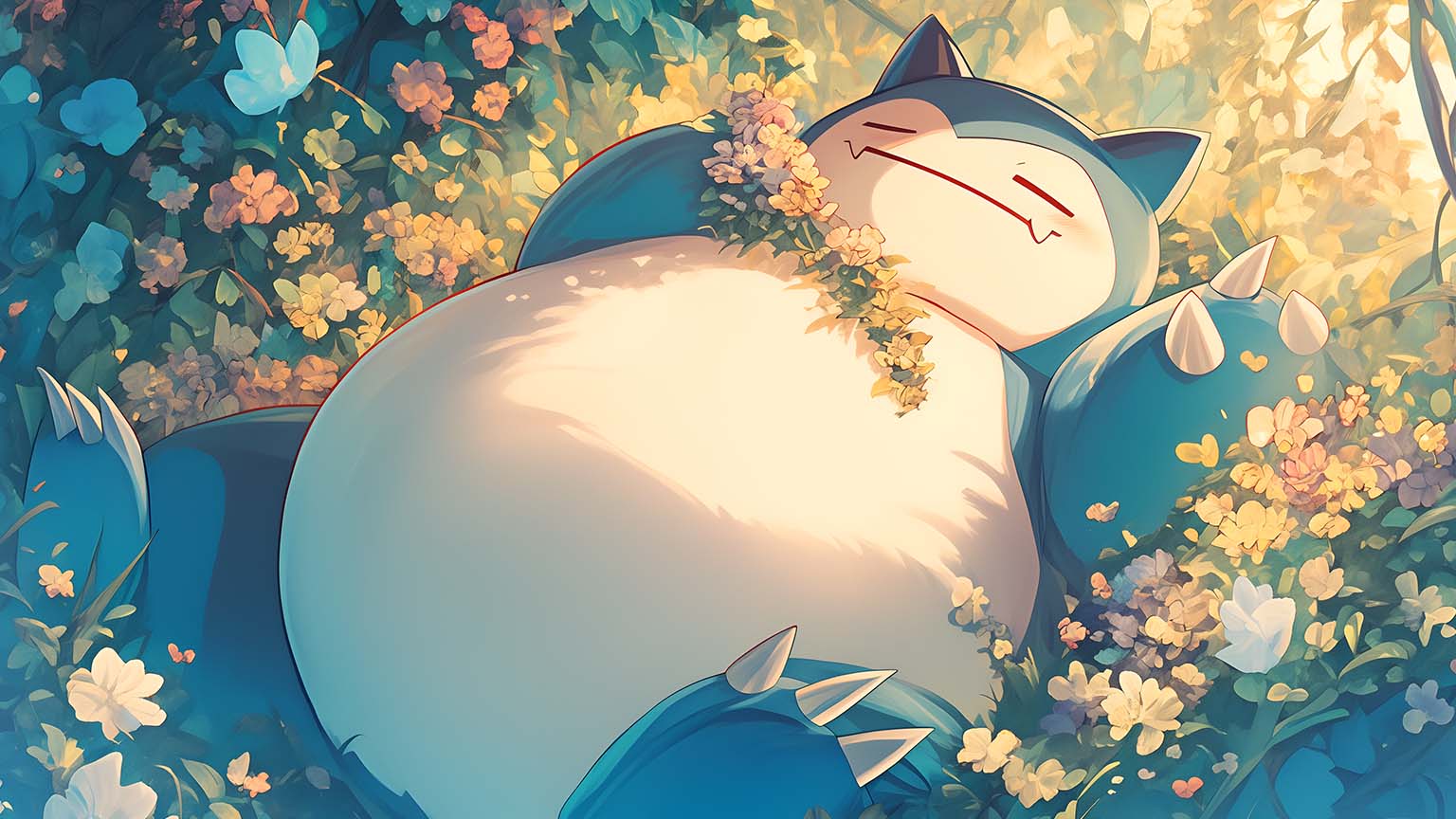 Pokemon Snorlax Chill Aesthetic 4K