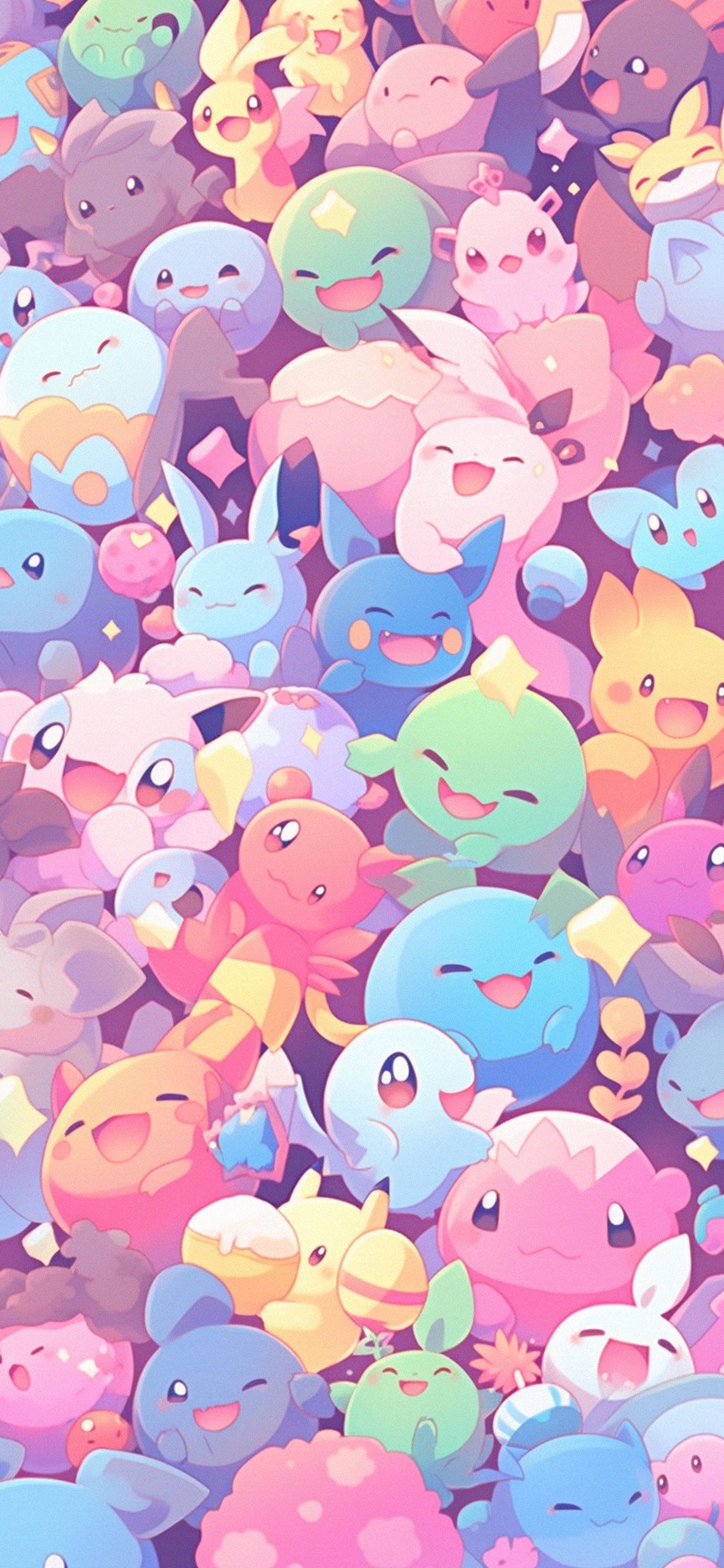 Cute Pokemon Pattern Wallpaper