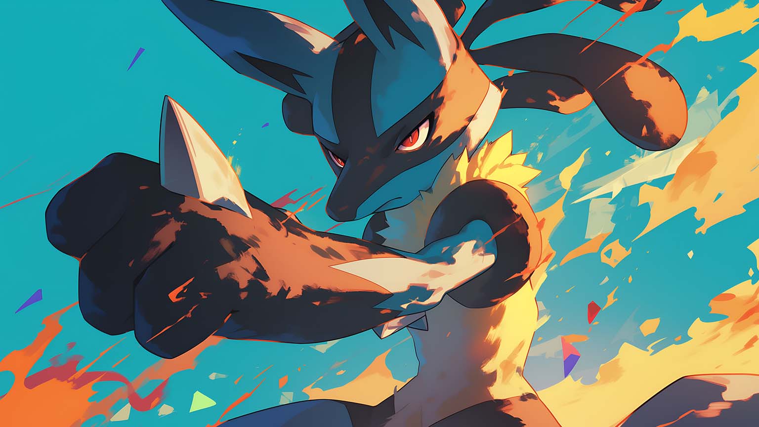 Pokemon Lucario Aesthetic Desktop