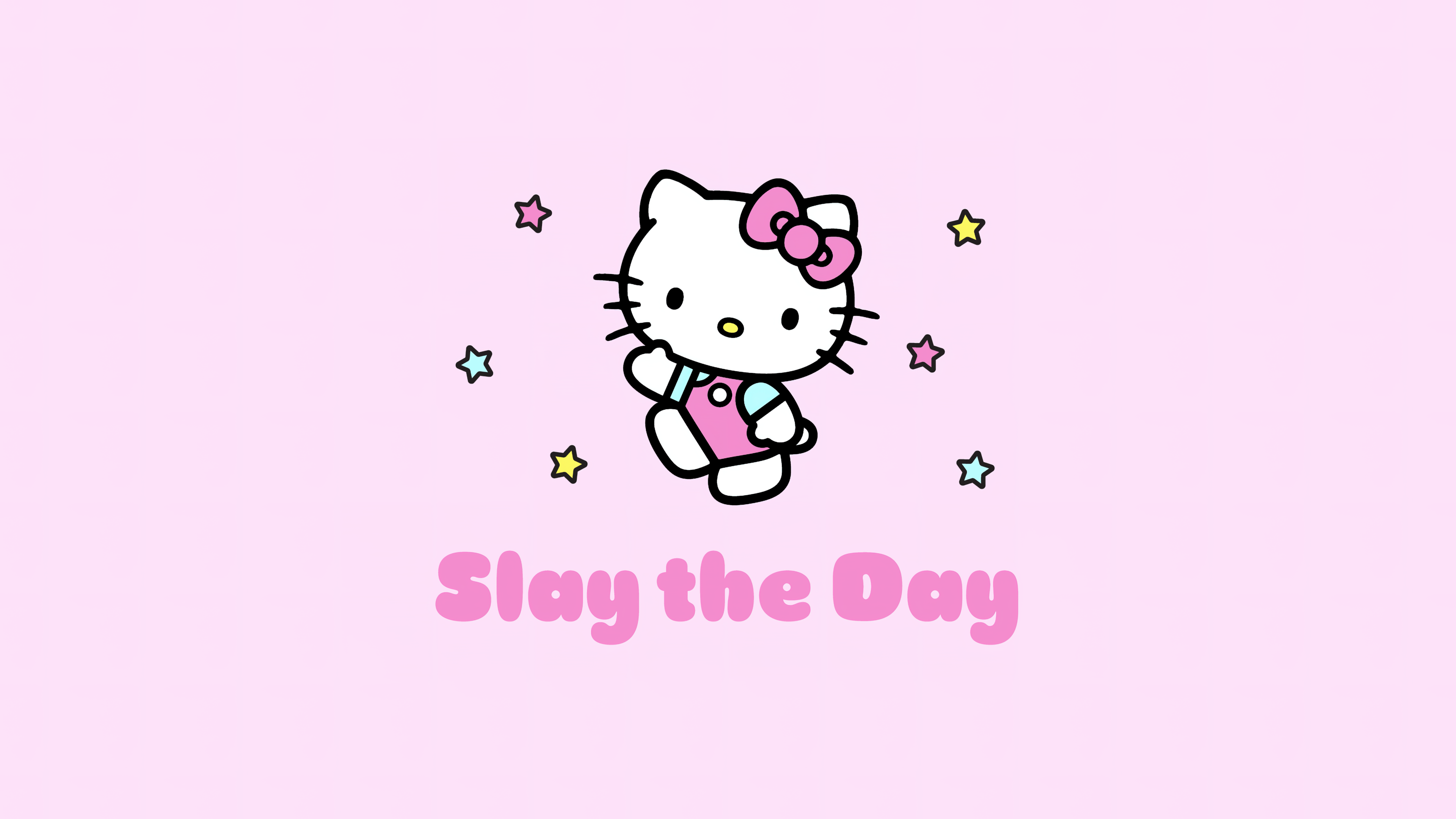 Wallpaper 4K, Hello Kitty, Pink aesthetic