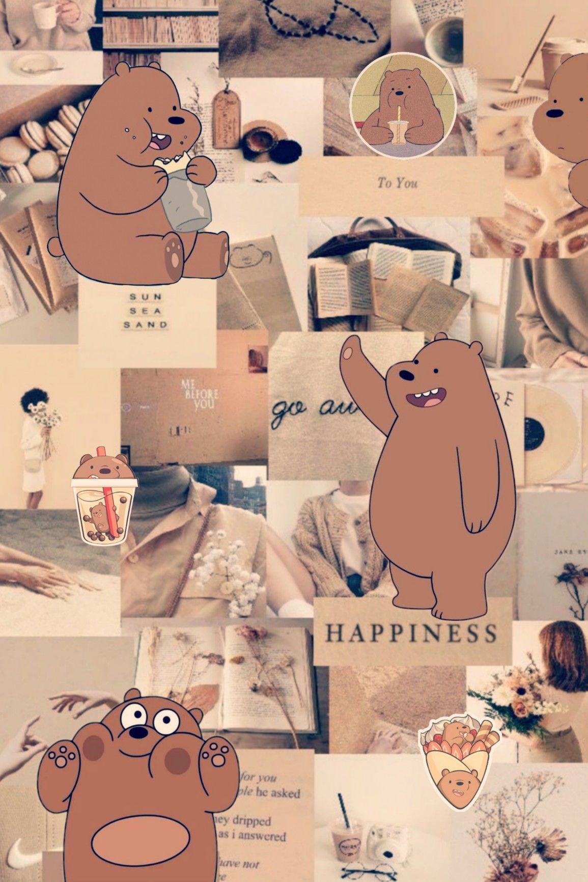 We Bare Bears Grizzly Wallpaper