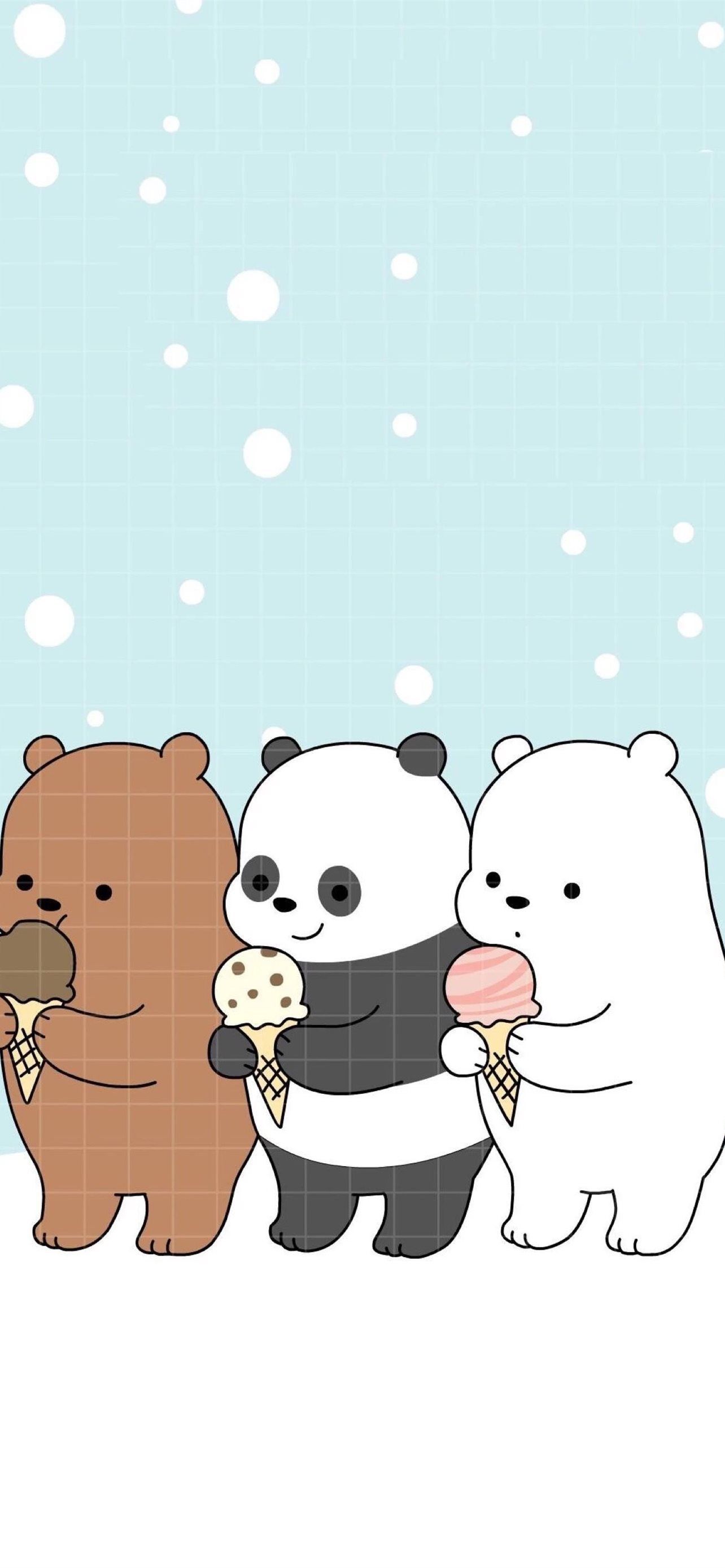 Best We bare bears iPhone HD Wallpaper