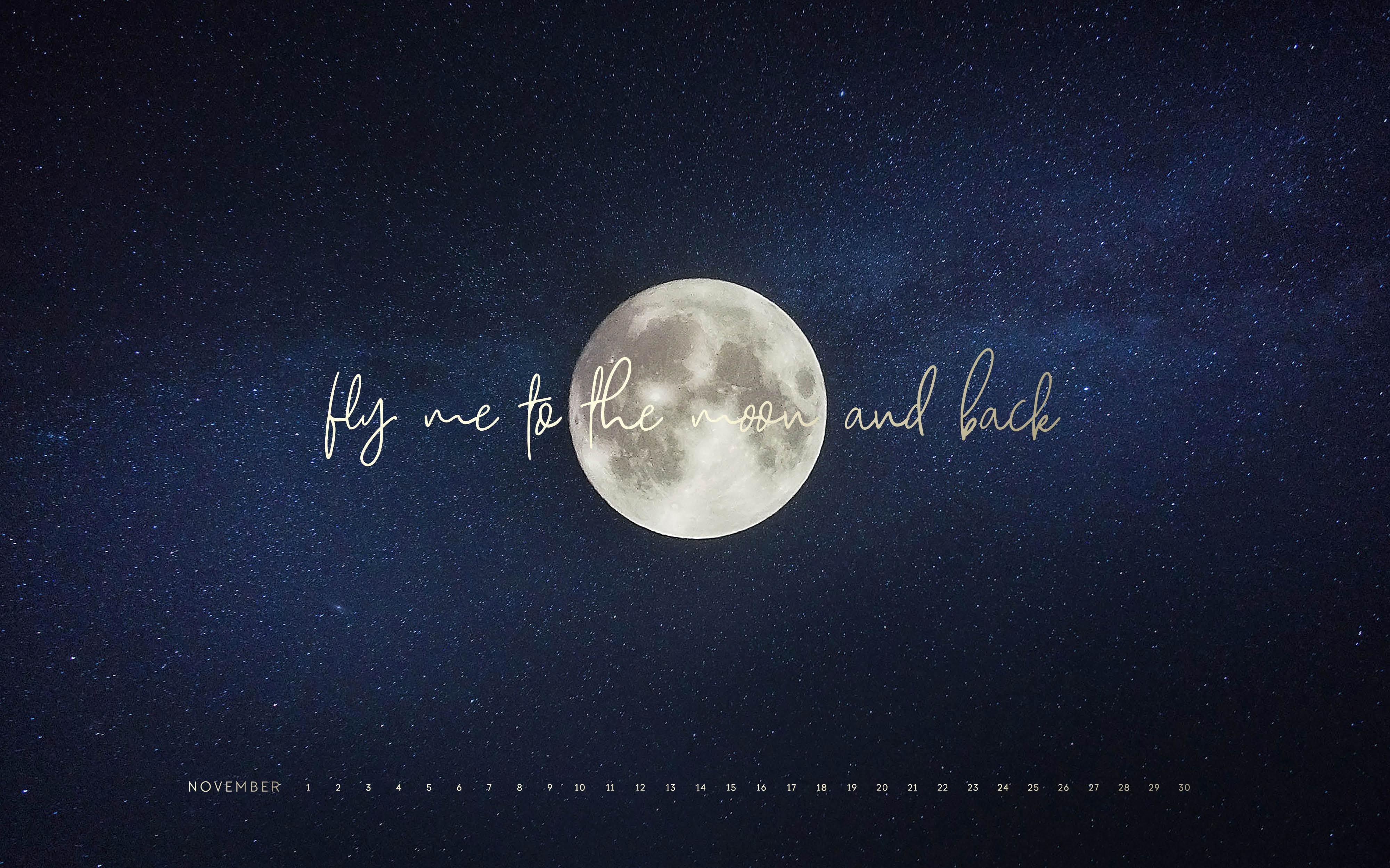 Aesthetic Moon And Stars PC Wallpaper