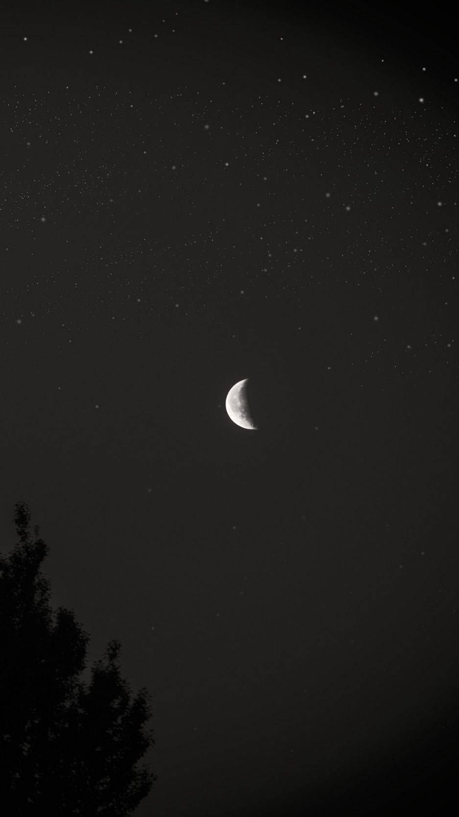 Simple Moon Aesthetic Wallpaper